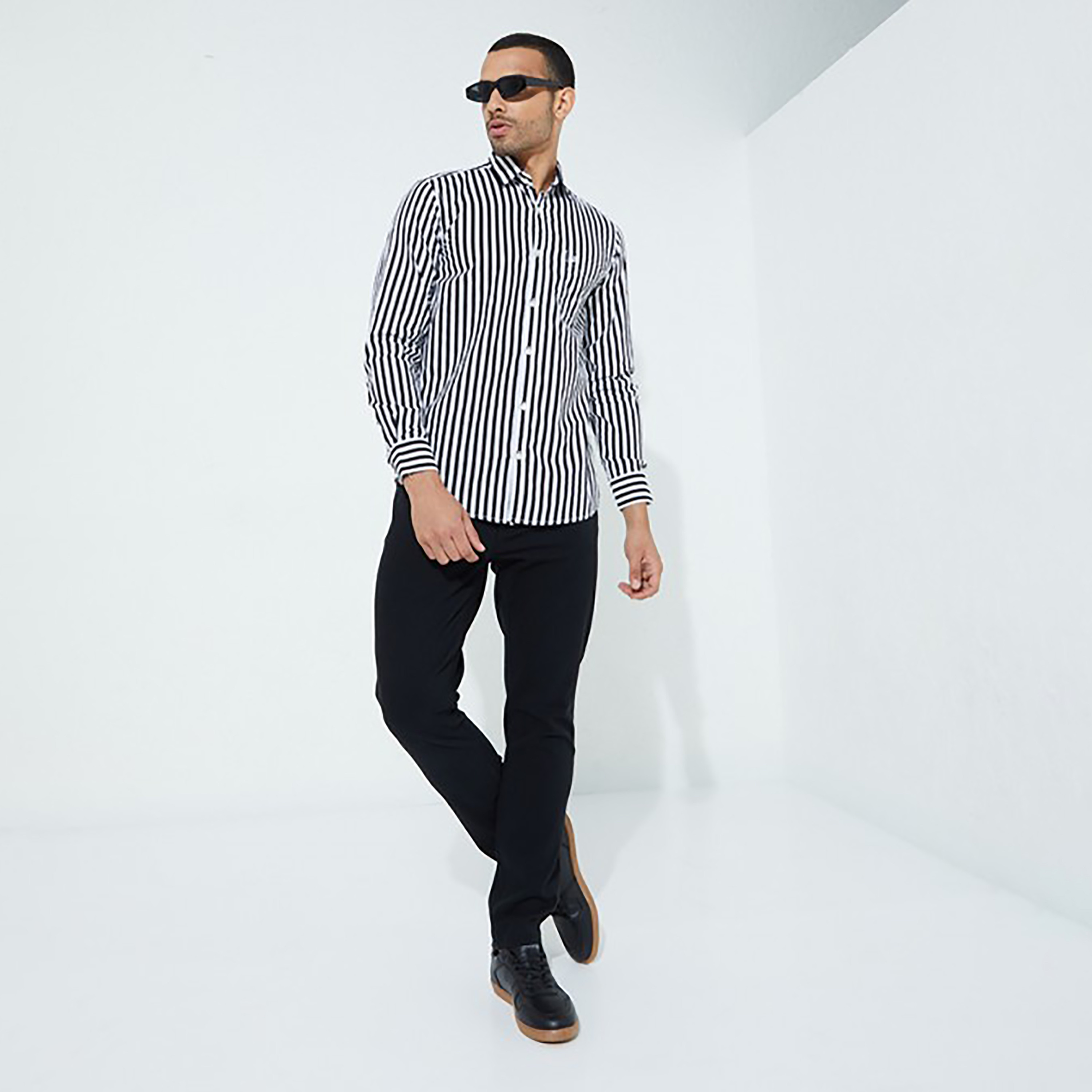 Aeropostale Striped Collared Long Sleeves Shirt-men-clothing-shirts-image-2