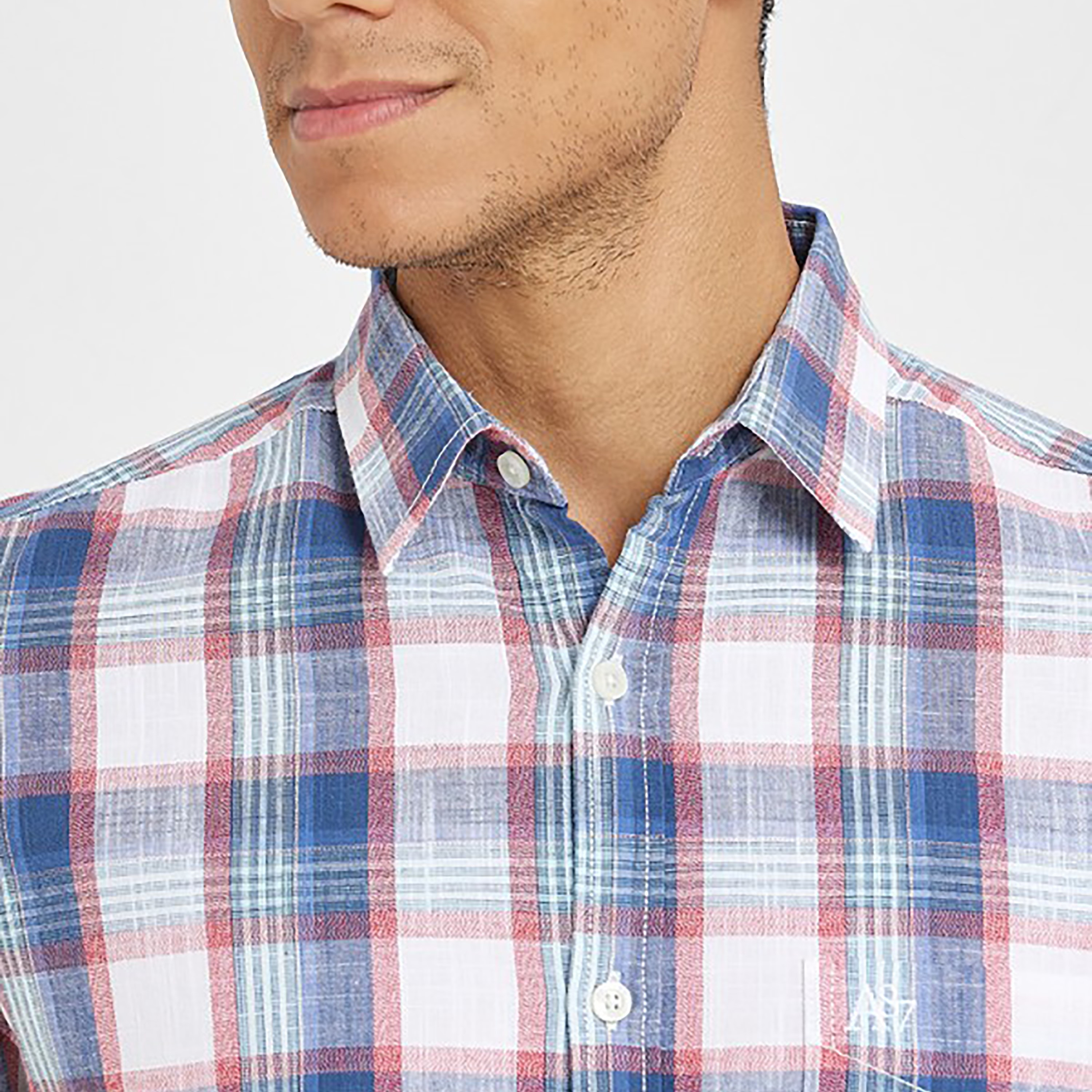 Aeropostale Checked Collared Long Sleeves Men's Shirt-men-clothing-shirts-image-3
