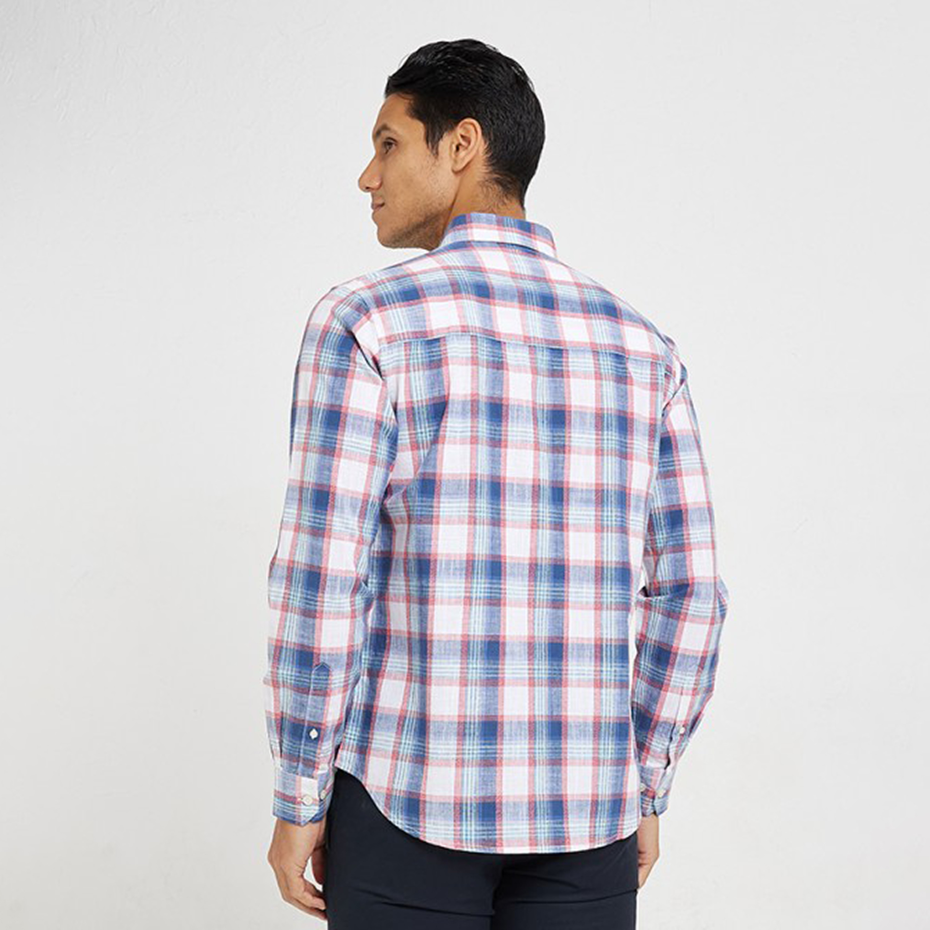 Aeropostale Checked Collared Long Sleeves Men's Shirt-men-clothing-shirts-image-4