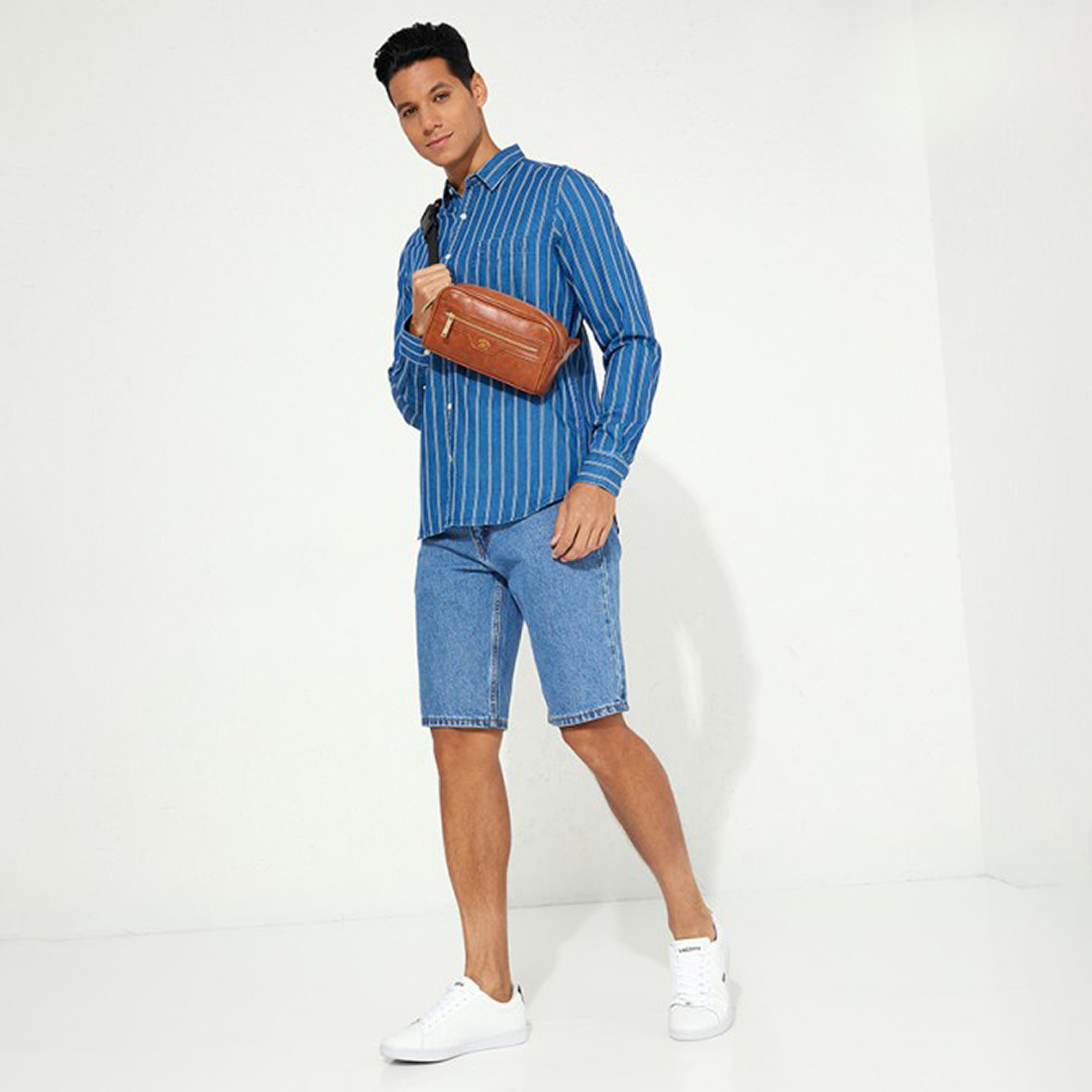 Aeropostale Striped Collared Long Sleeves Men's Shirt-men-clothing-shirts-image-2