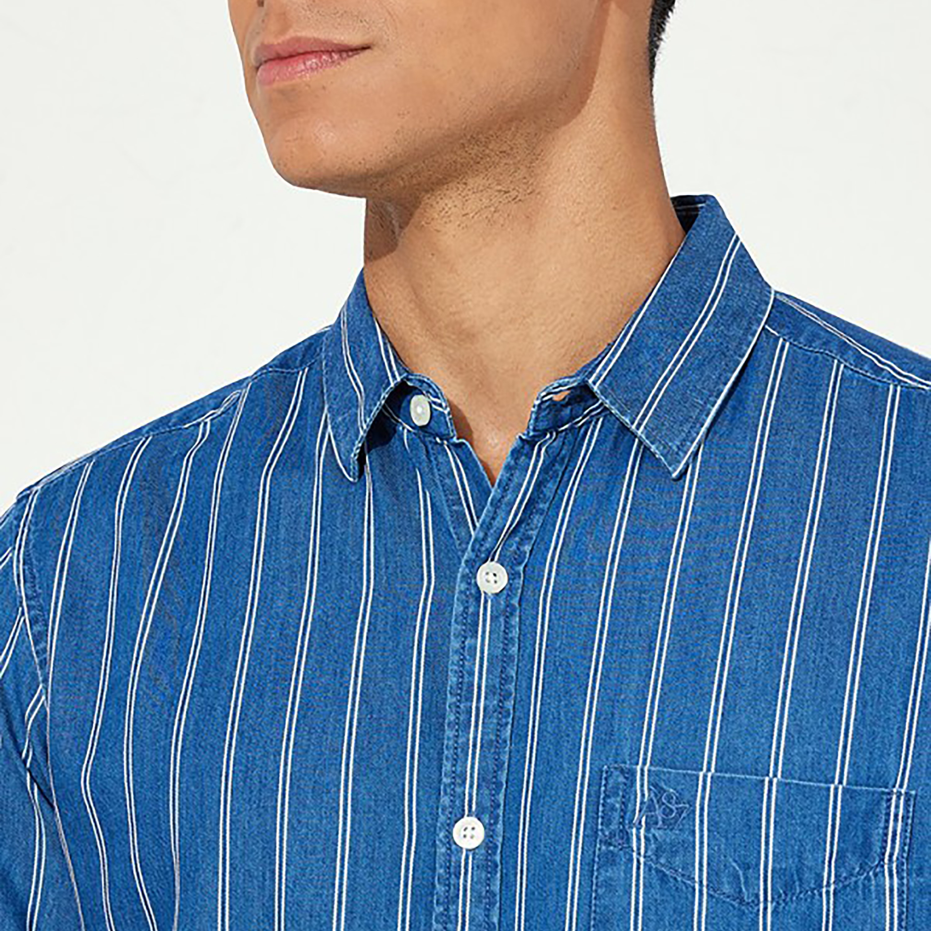 Aeropostale Striped Collared Long Sleeves Men's Shirt-men-clothing-shirts-image-3
