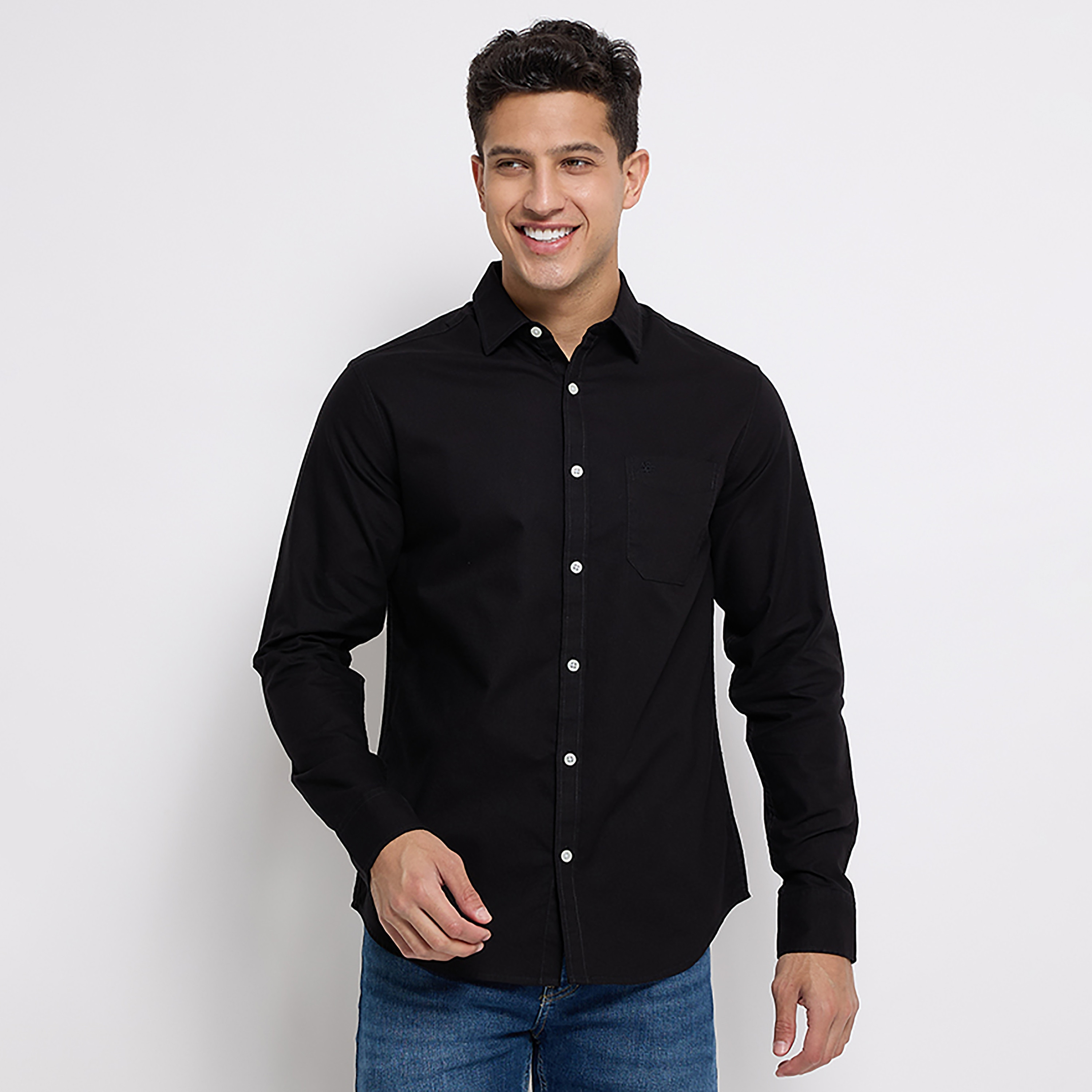 Aeropostale Plain Classic Collar Long Sleeves Shirt-men-clothing-shirts-image-1