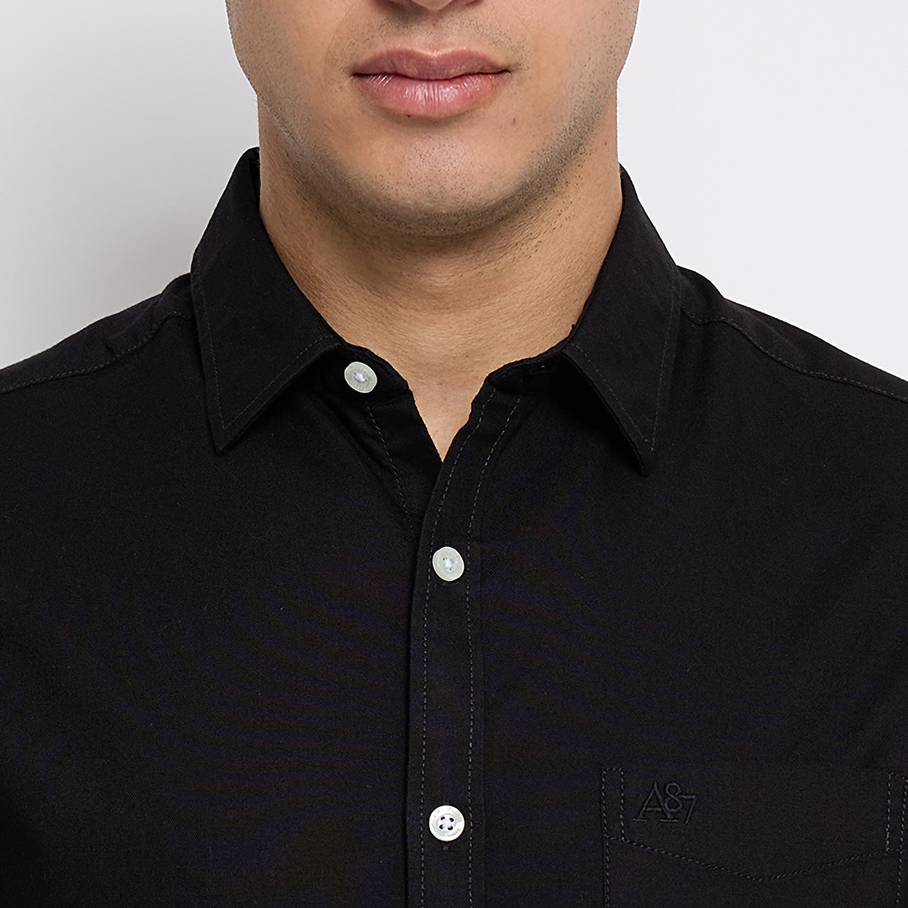 Aeropostale Plain Classic Collar Long Sleeves Shirt-men-clothing-shirts-image-3