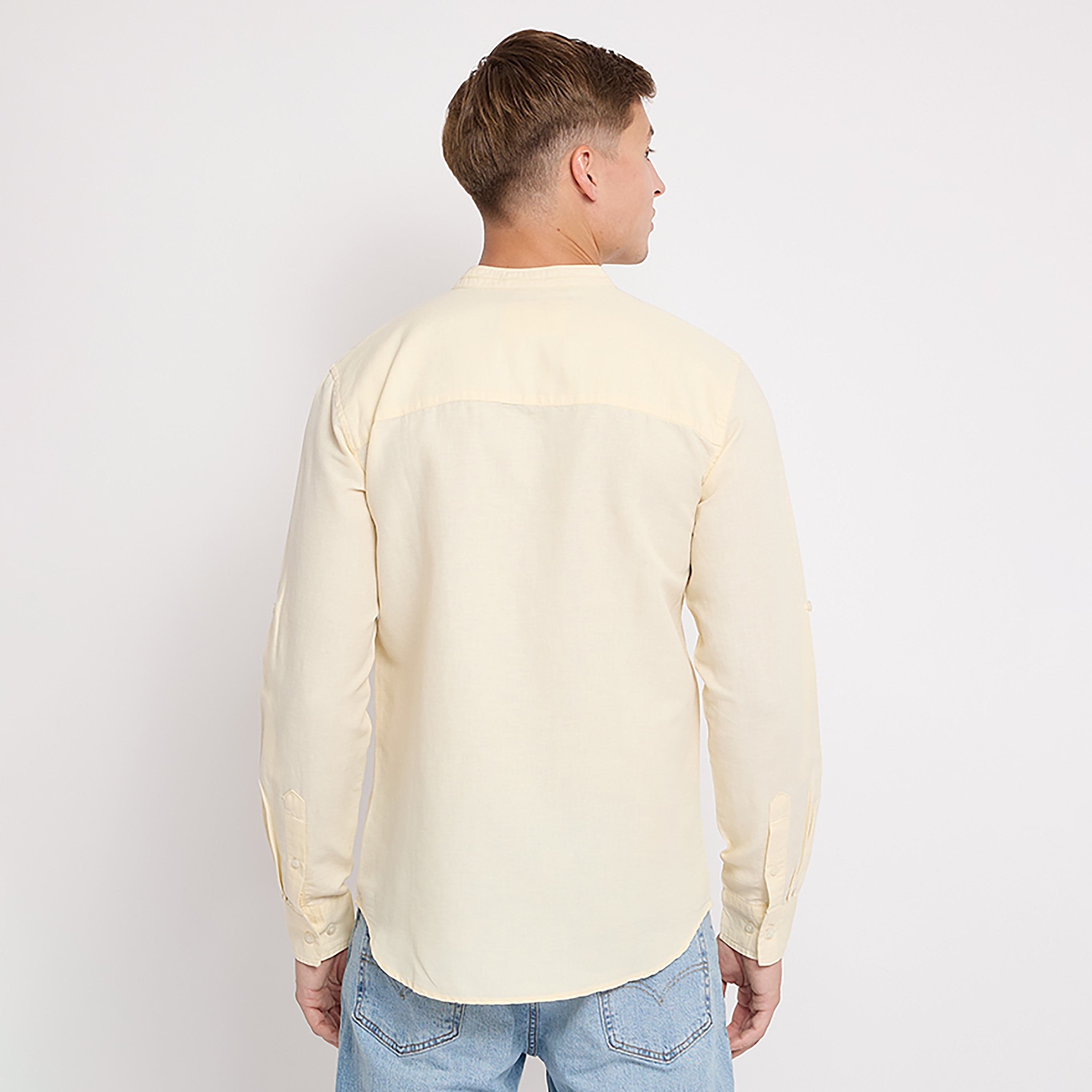 Aeropostale Plain Mandarin Collar Long Sleeves Shirt-men-clothing-shirts-image-20