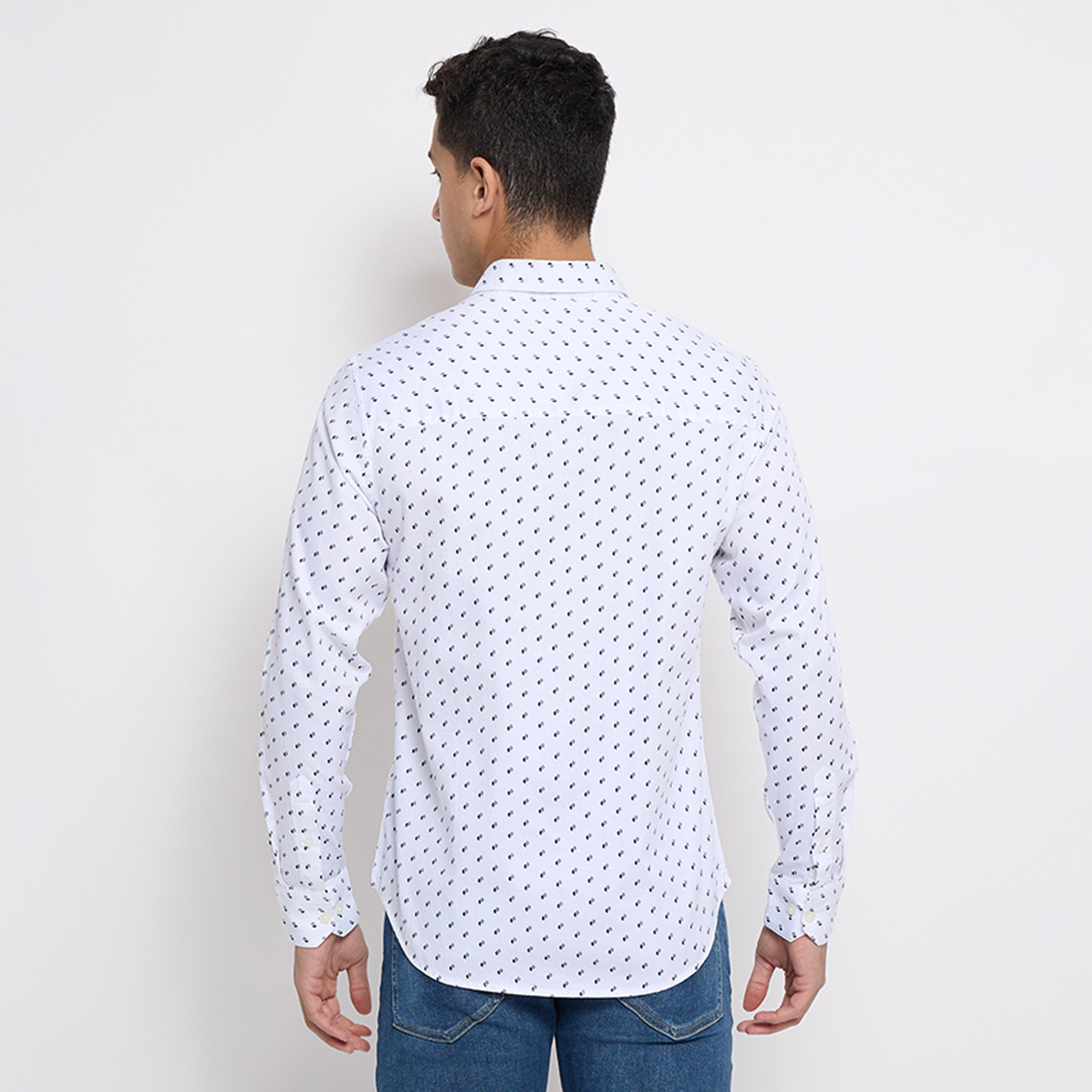 قميص بأكمام طويلة بياقة كلاسيكية مطبوعة من ايروبوستال-men-clothing-shirts-image-7