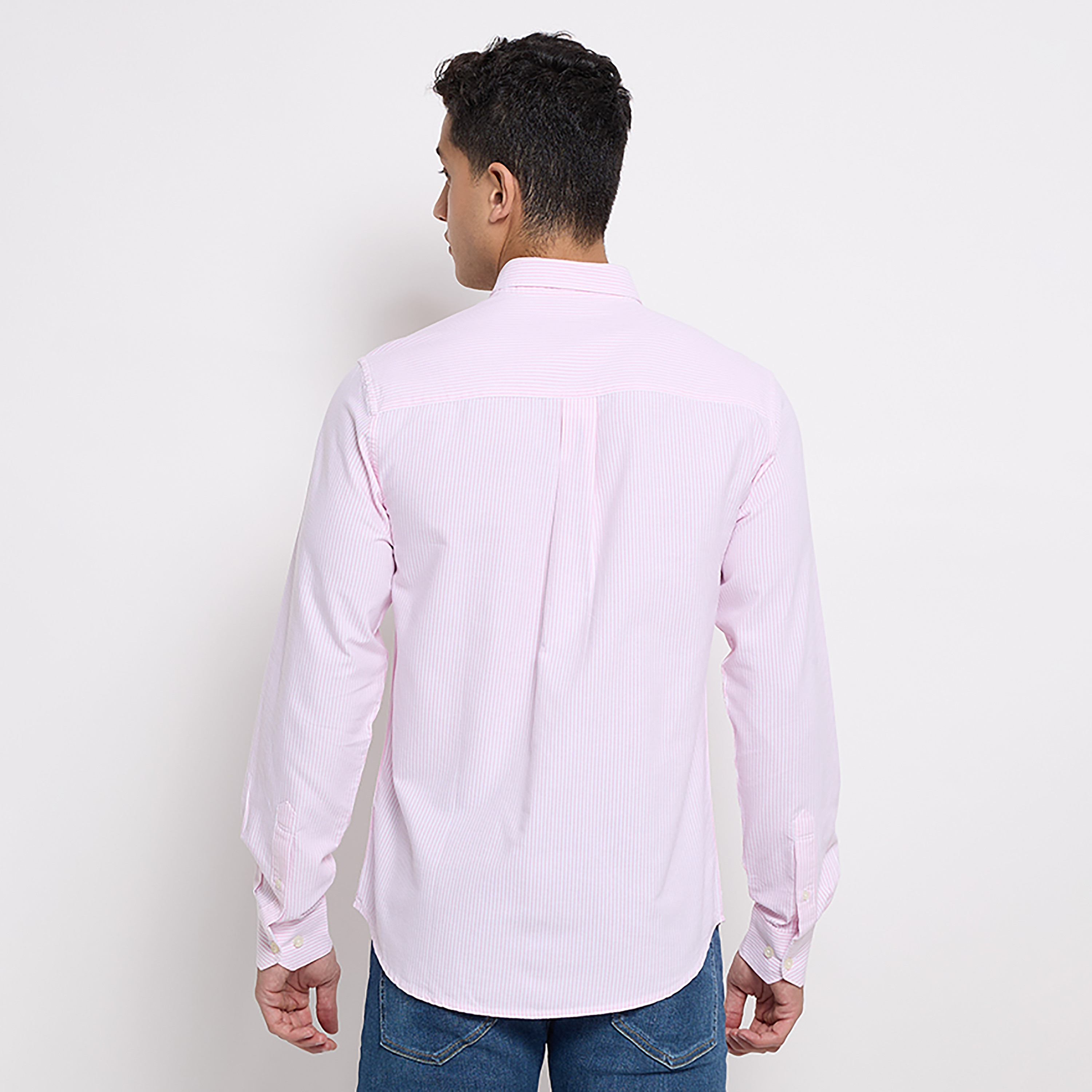 Aeropostale Stripes Button Down Collar Long Sleeves Shirt-men-clothing-shirts-image-8
