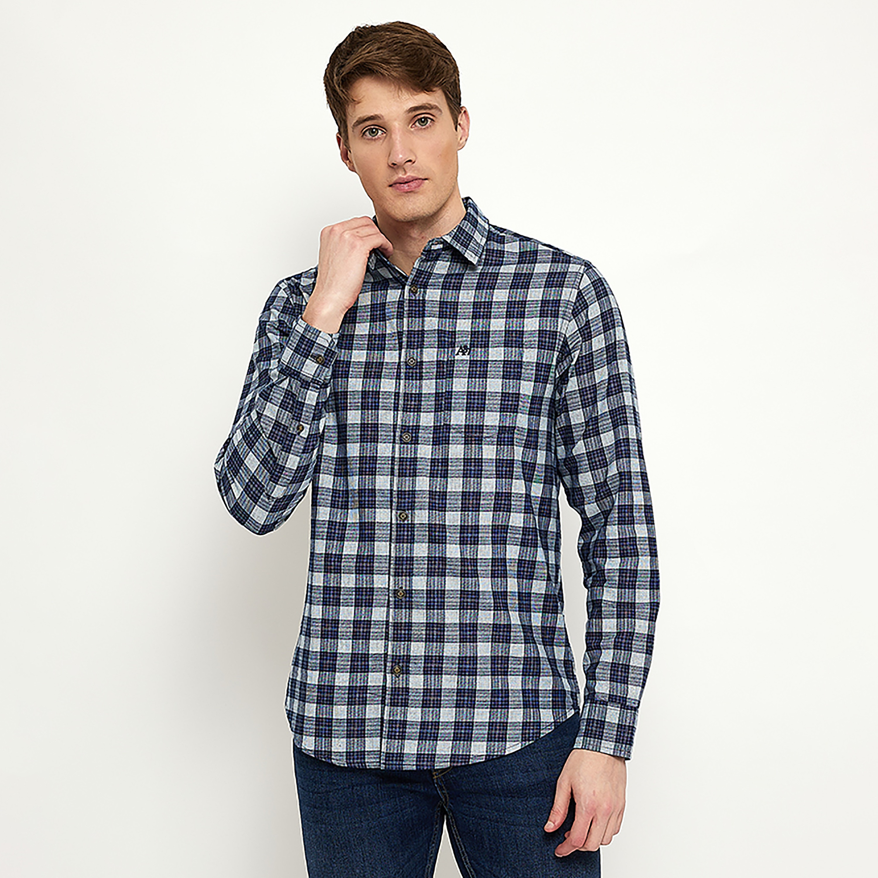 Aeropostale Checked Classic Collar Long Sleeves Shirt-men-clothing-shirts-image-1