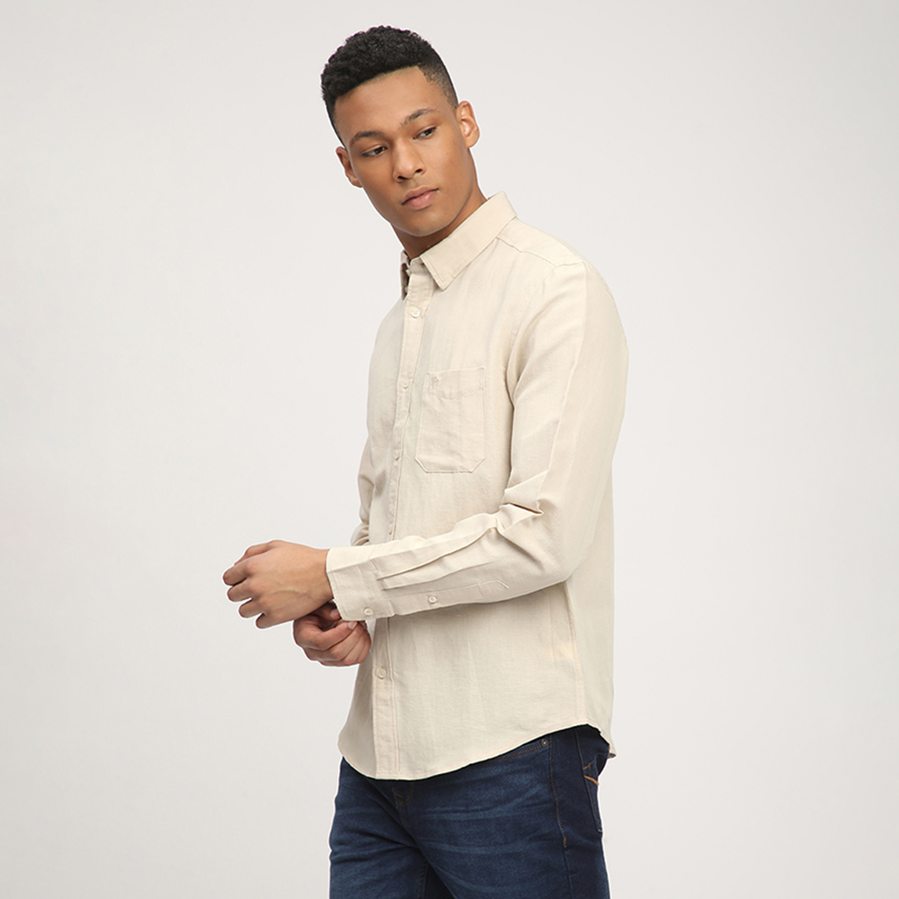 إيروبوستال - قميص  سادة بأكمام طويلة-men-clothing-shirts-image-2