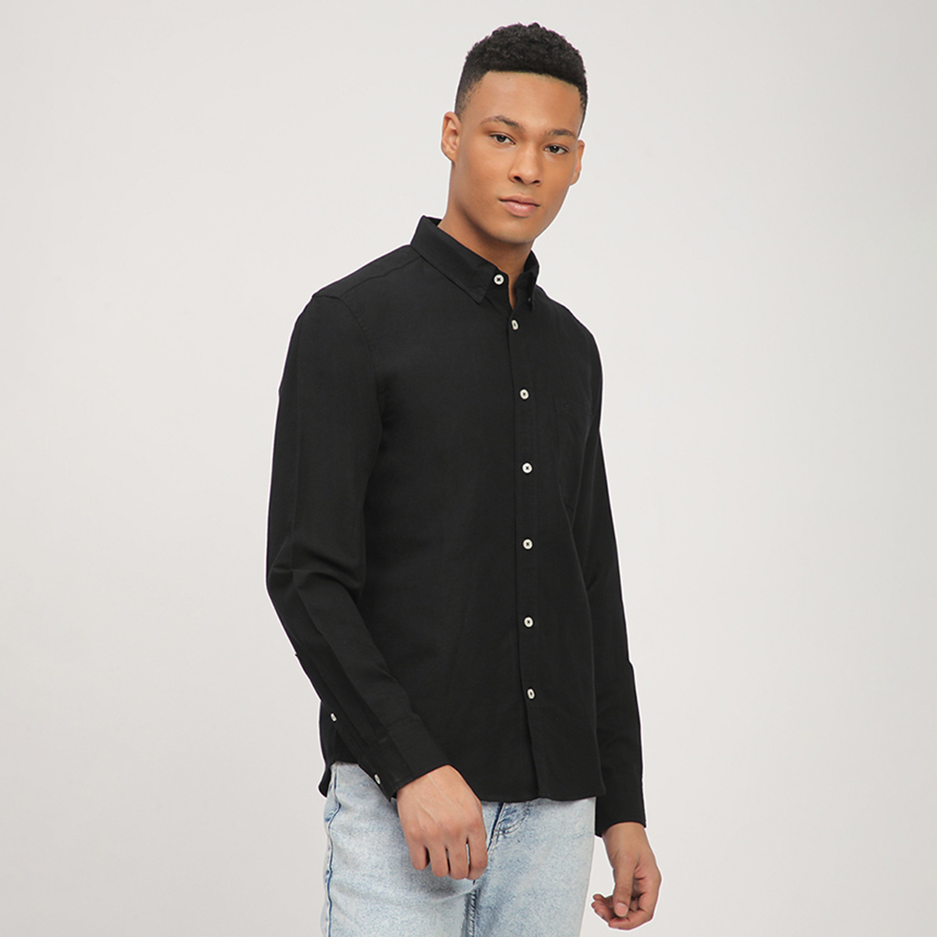 إيروبوستال - قميص  سادة بأكمام طويلة-men-clothing-shirts-image-11