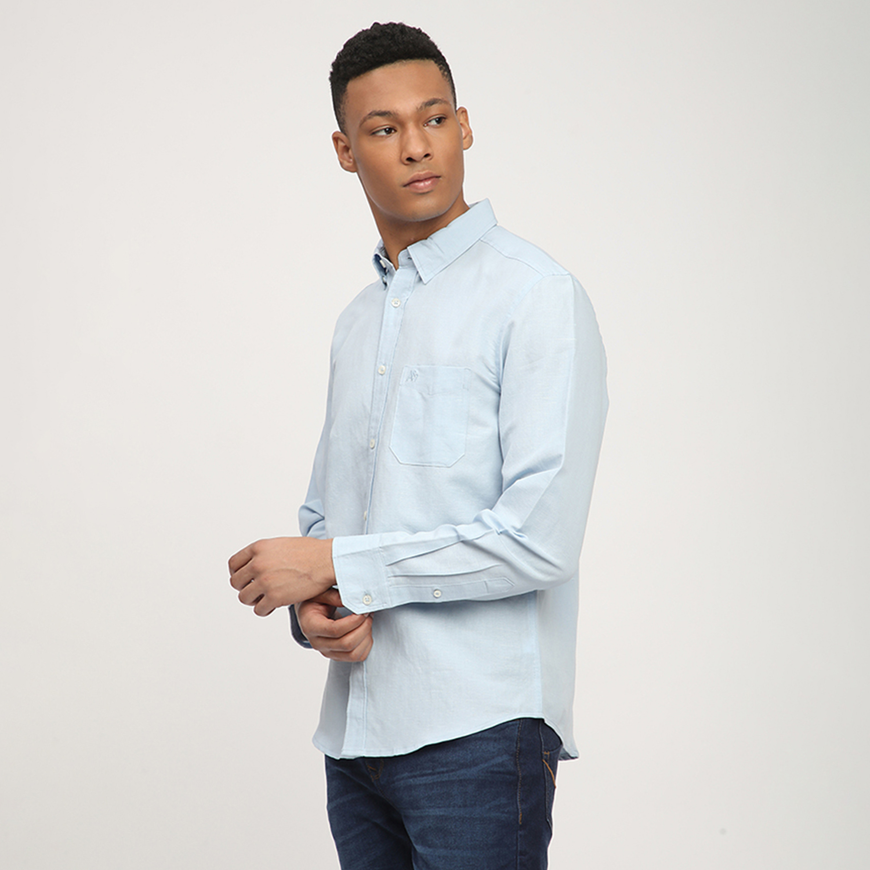 إيروبوستال - قميص  سادة بأكمام طويلة-men-clothing-shirts-image-14