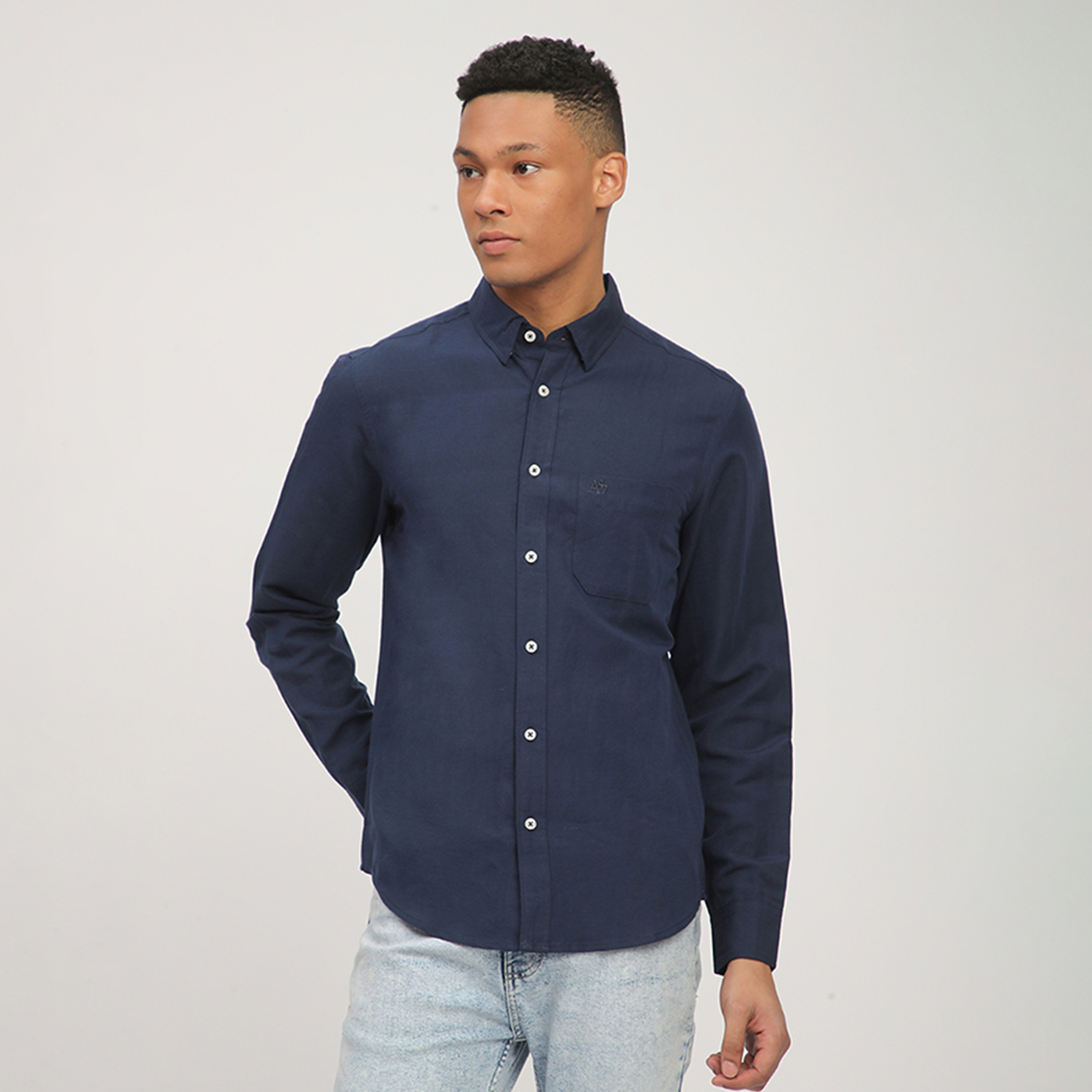 إيروبوستال - قميص  سادة بأكمام طويلة-men-clothing-shirts-image-17