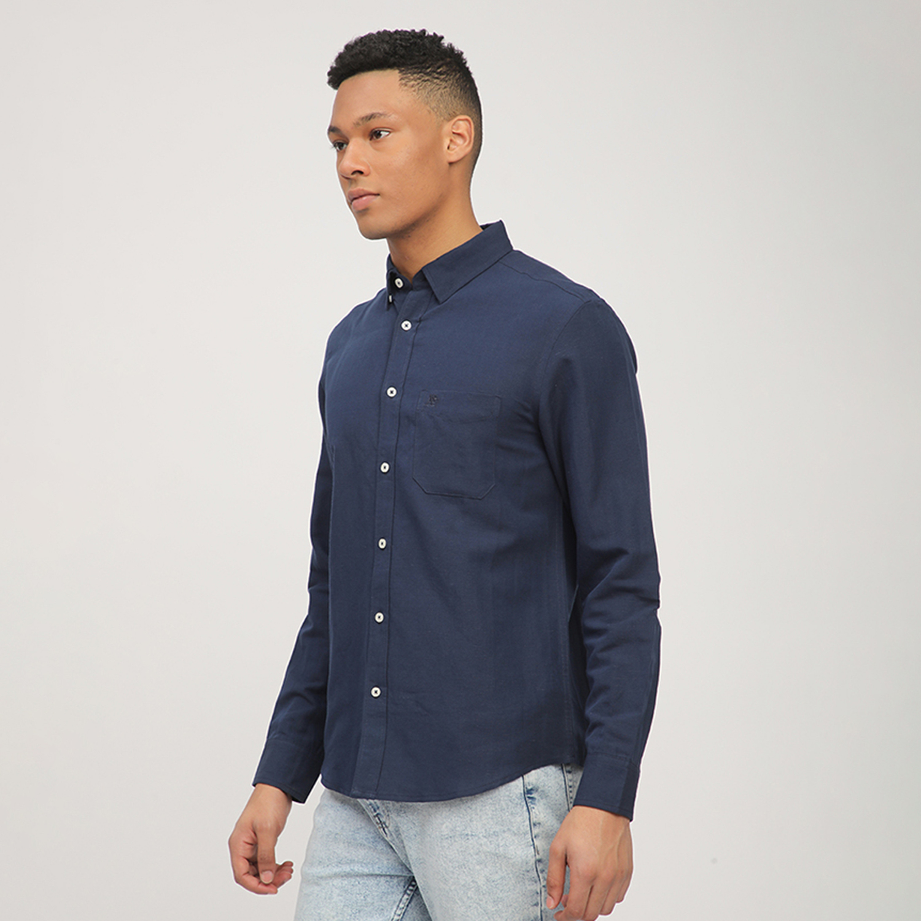 إيروبوستال - قميص  سادة بأكمام طويلة-men-clothing-shirts-image-18