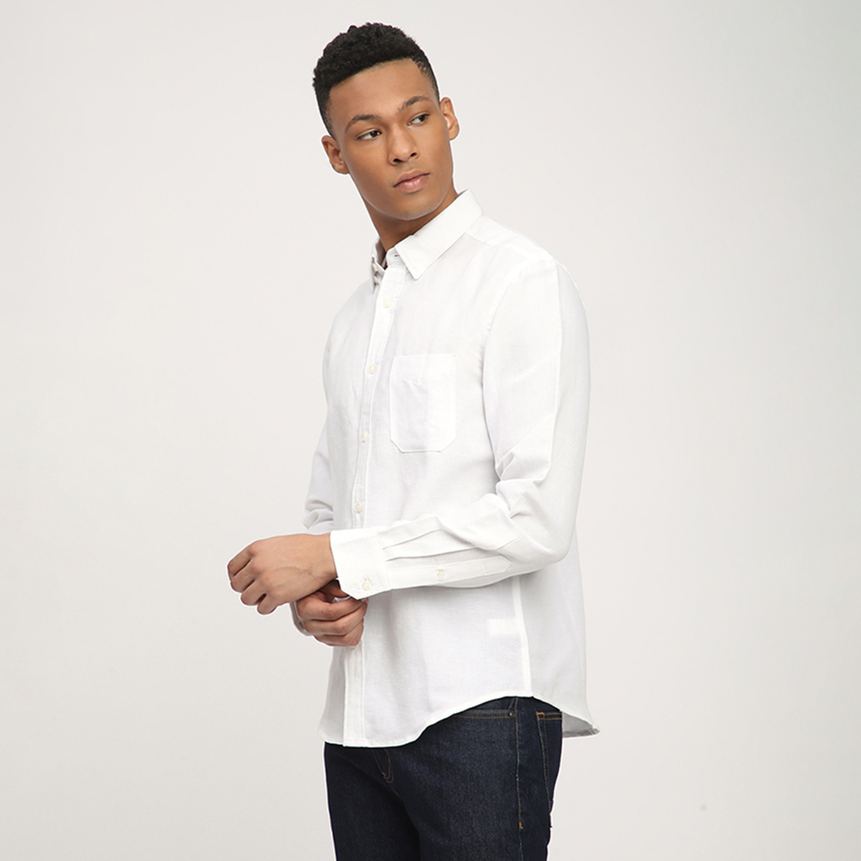 إيروبوستال - قميص  سادة بأكمام طويلة-men-clothing-shirts-image-6