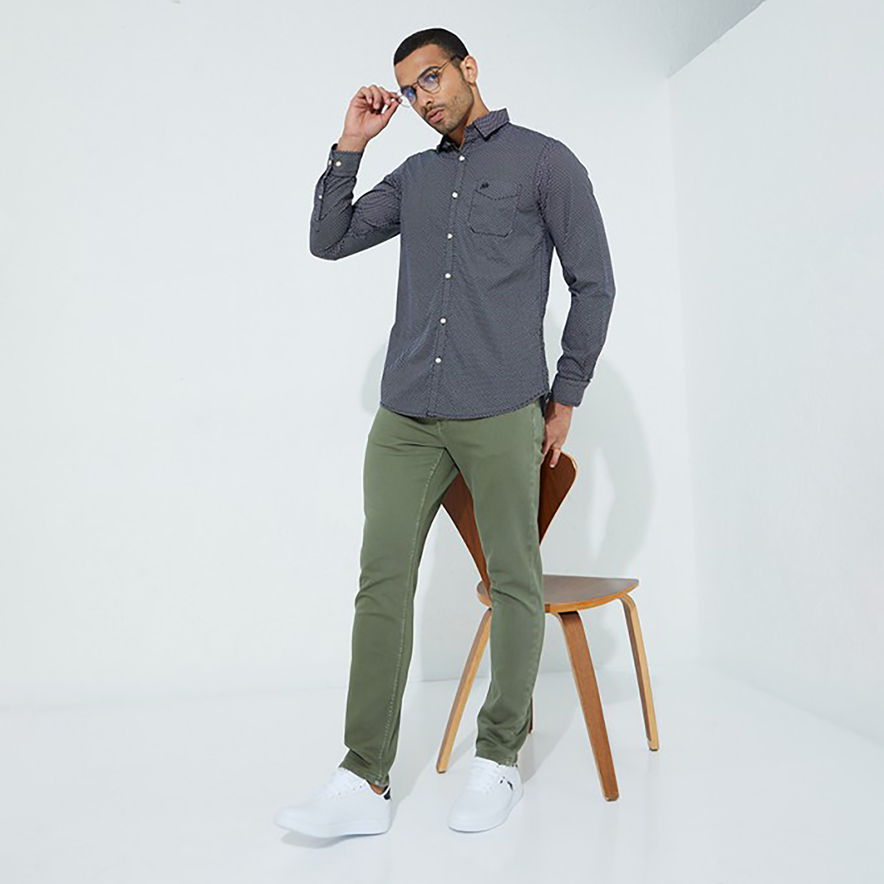 Aeropostale Checked Collared Long Sleeves Shirt-men-clothing-shirts-image-2
