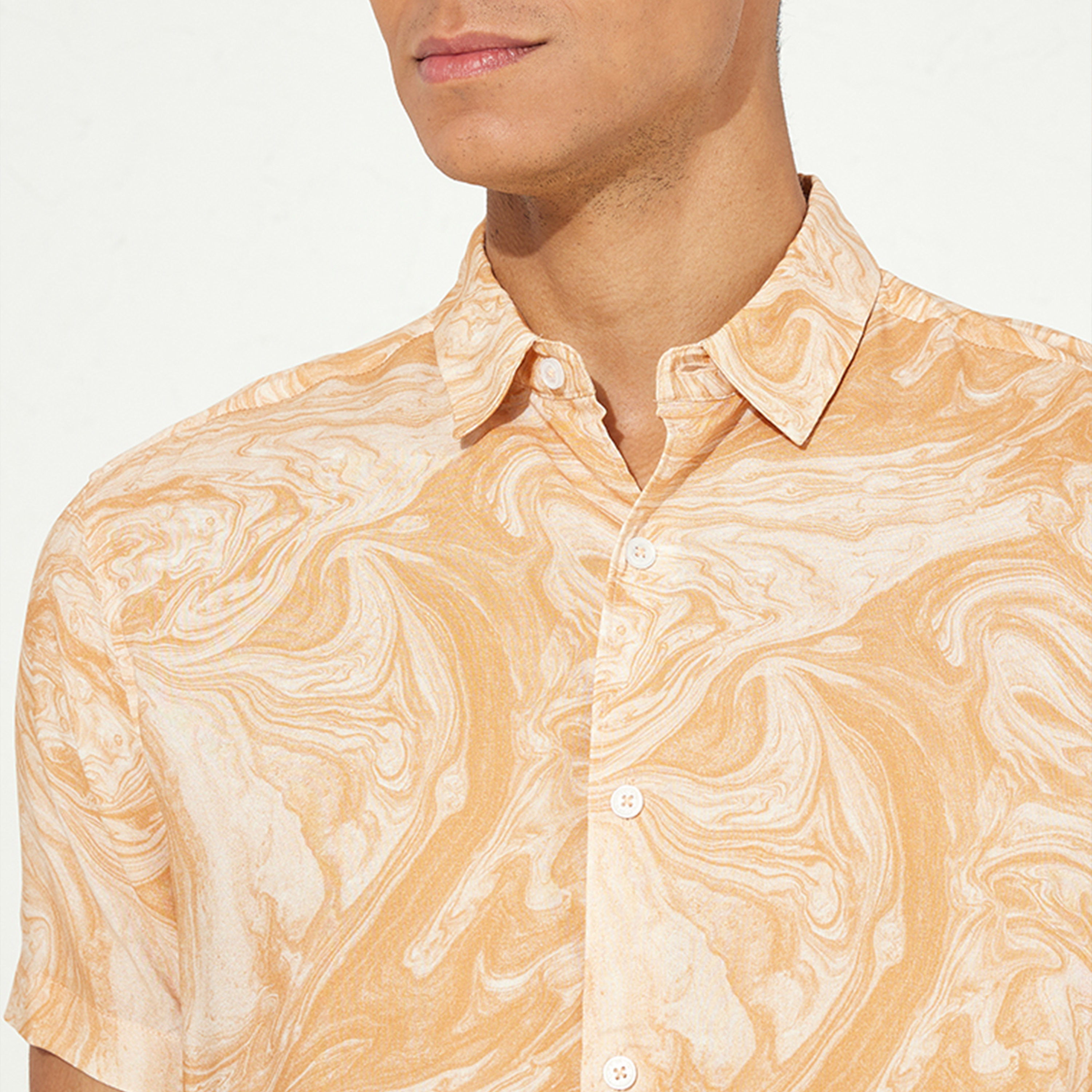 ايروبوستيل- قميص رجالي رسمي مطبوع وأكمام قصيرة وياقة-men-clothing-shirts-image-3
