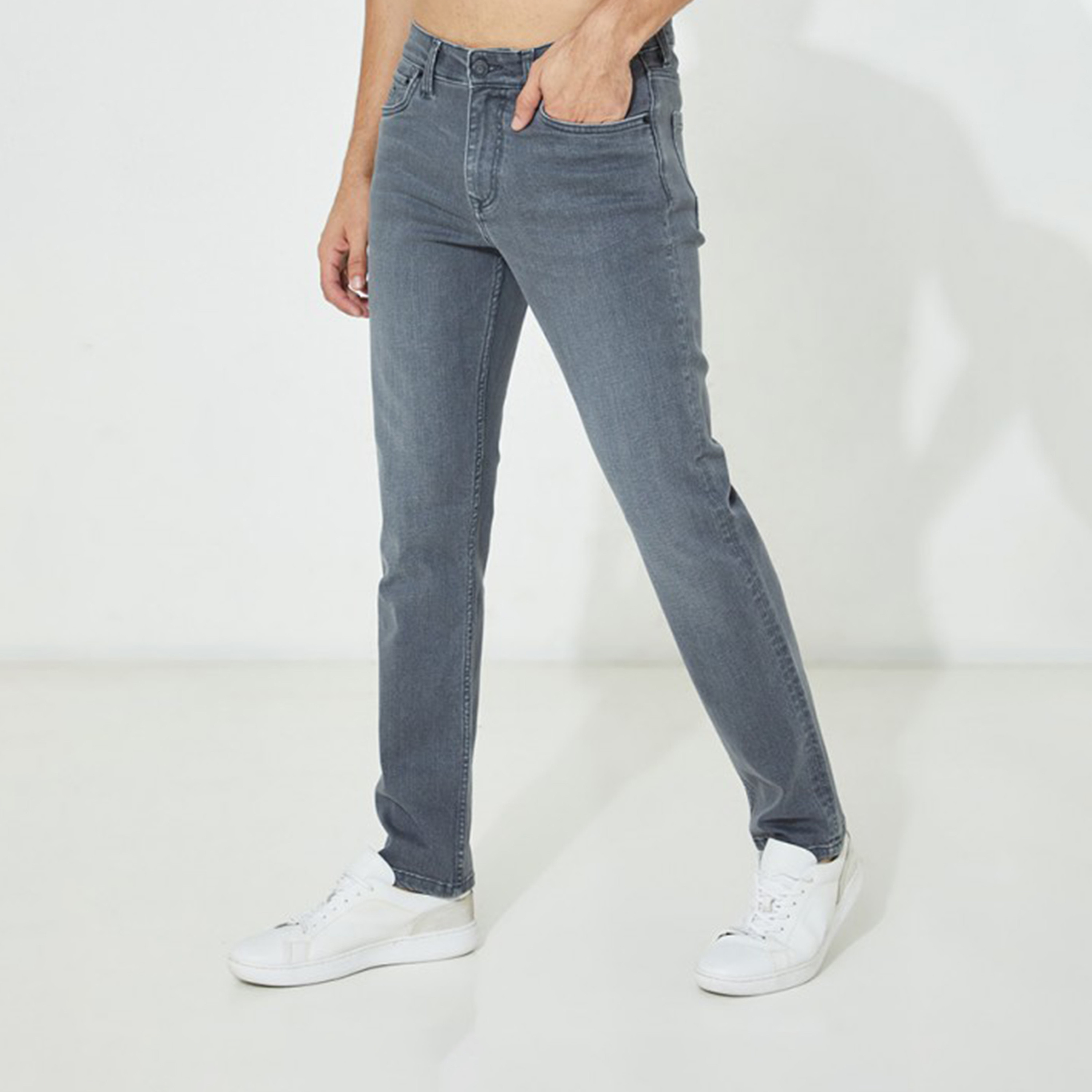 Aeropostale Men's Slim Fit Mid-Rise Denim-men-clothing-bottoms-jeans-image-1