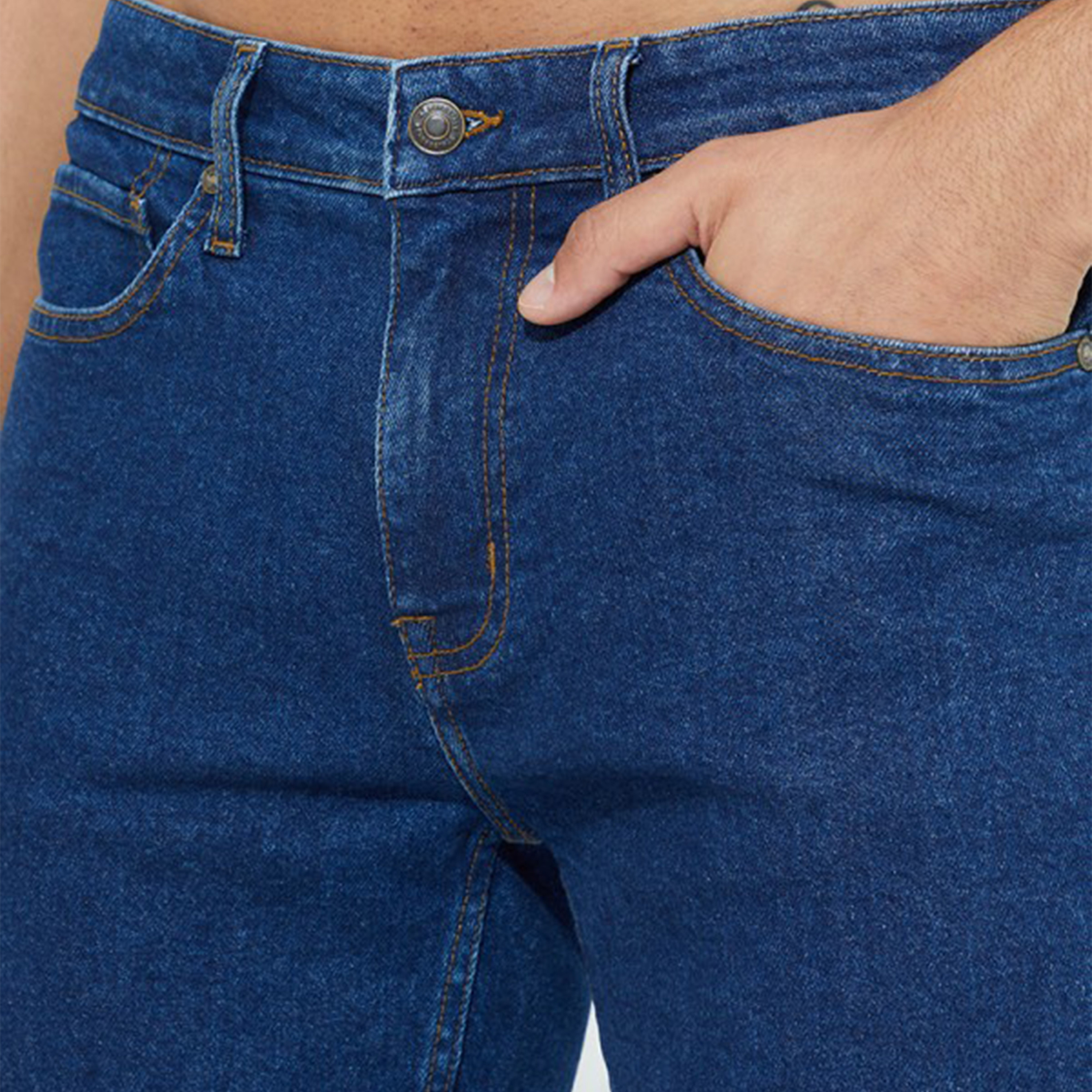 أيروبوستال- بنطلون جينز رجالي ضيق بخصر متوسط ​​غسول غامق-men-clothing-bottoms-jeans-image-3