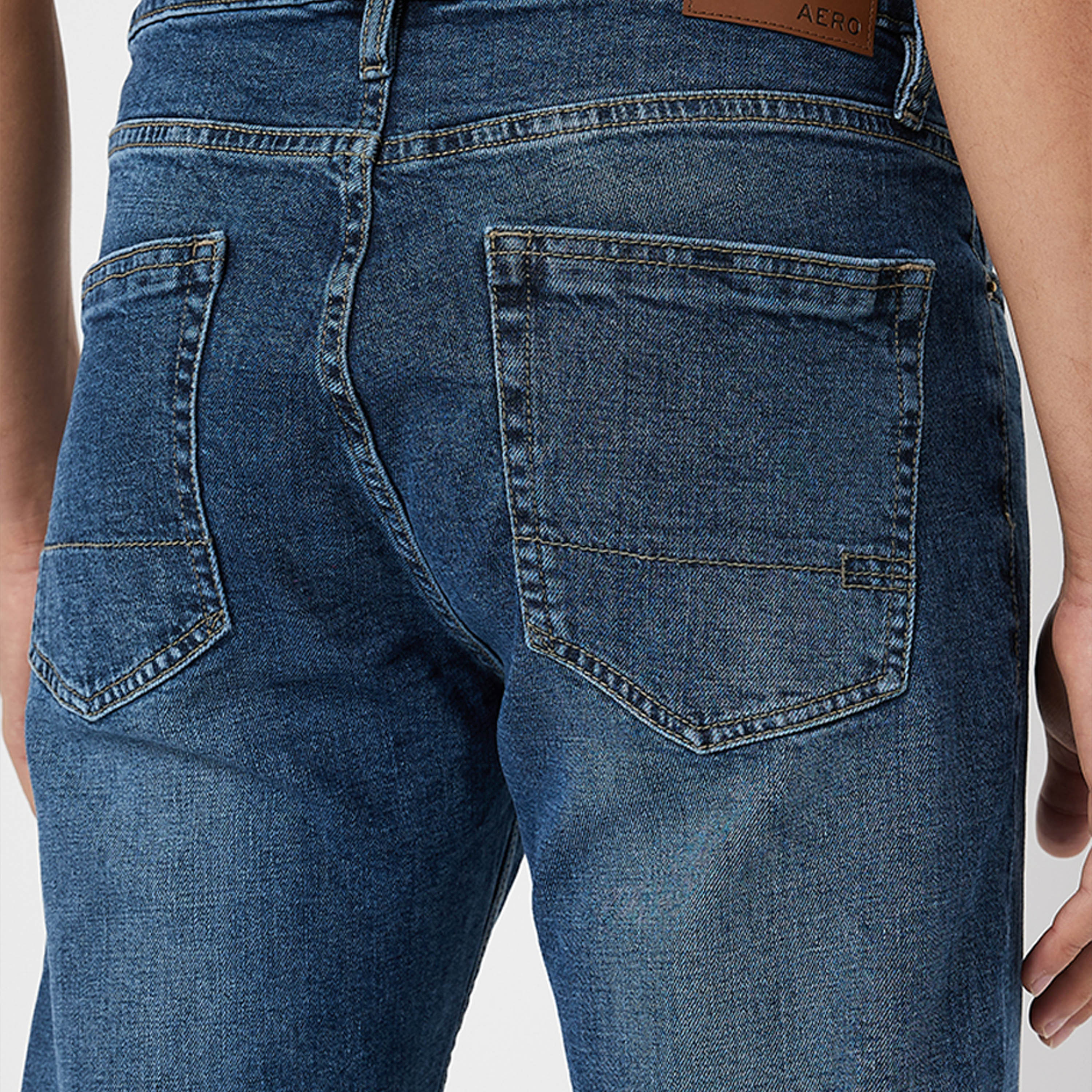 أيروبوستال- بنطلون جينز رجالي ضيق بخصر متوسط ​​غسول غامق-men-clothing-bottoms-jeans-image-7