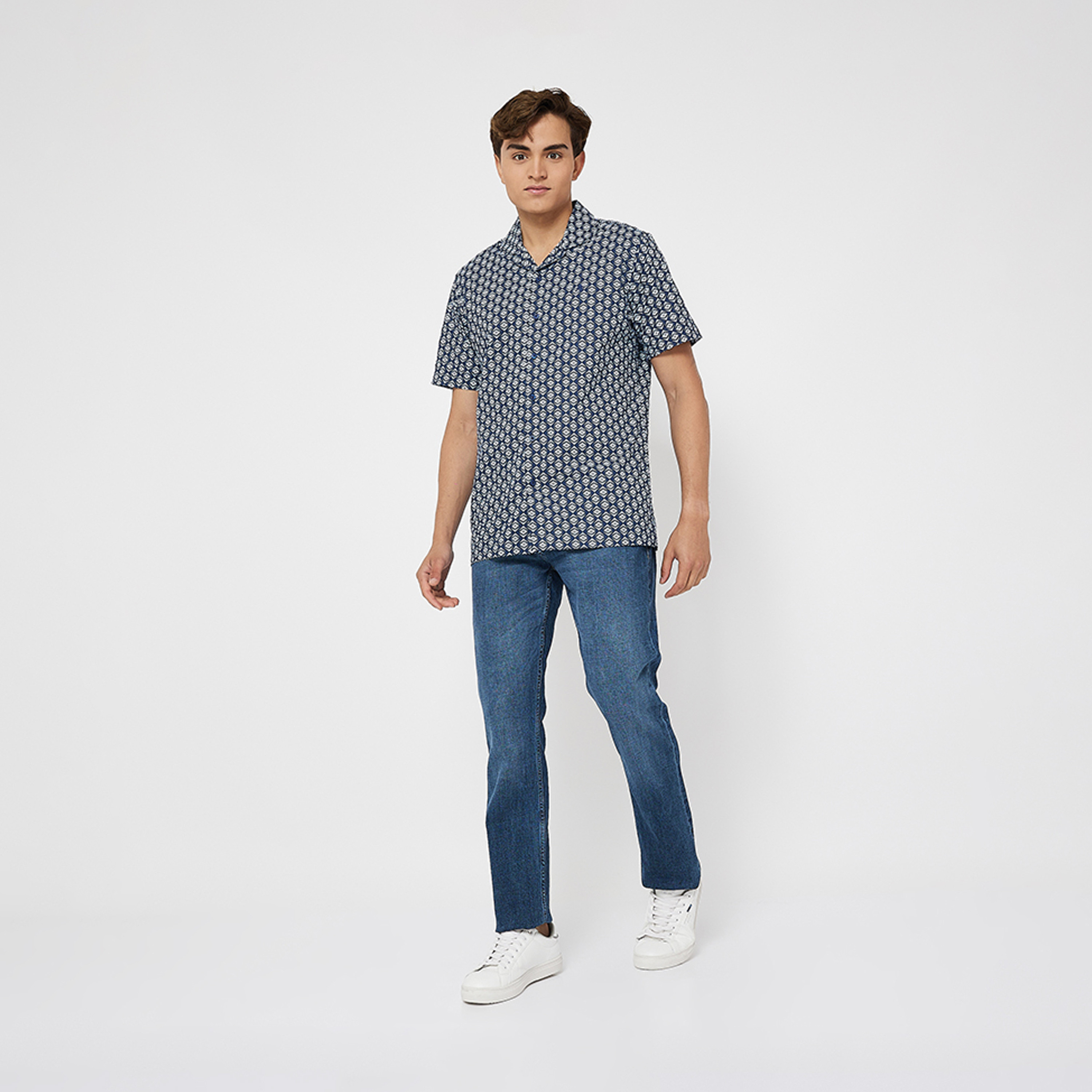 أيروبوستال- بنطلون جينز رجالي ضيق بخصر متوسط ​​غسول غامق-men-clothing-bottoms-jeans-image-8