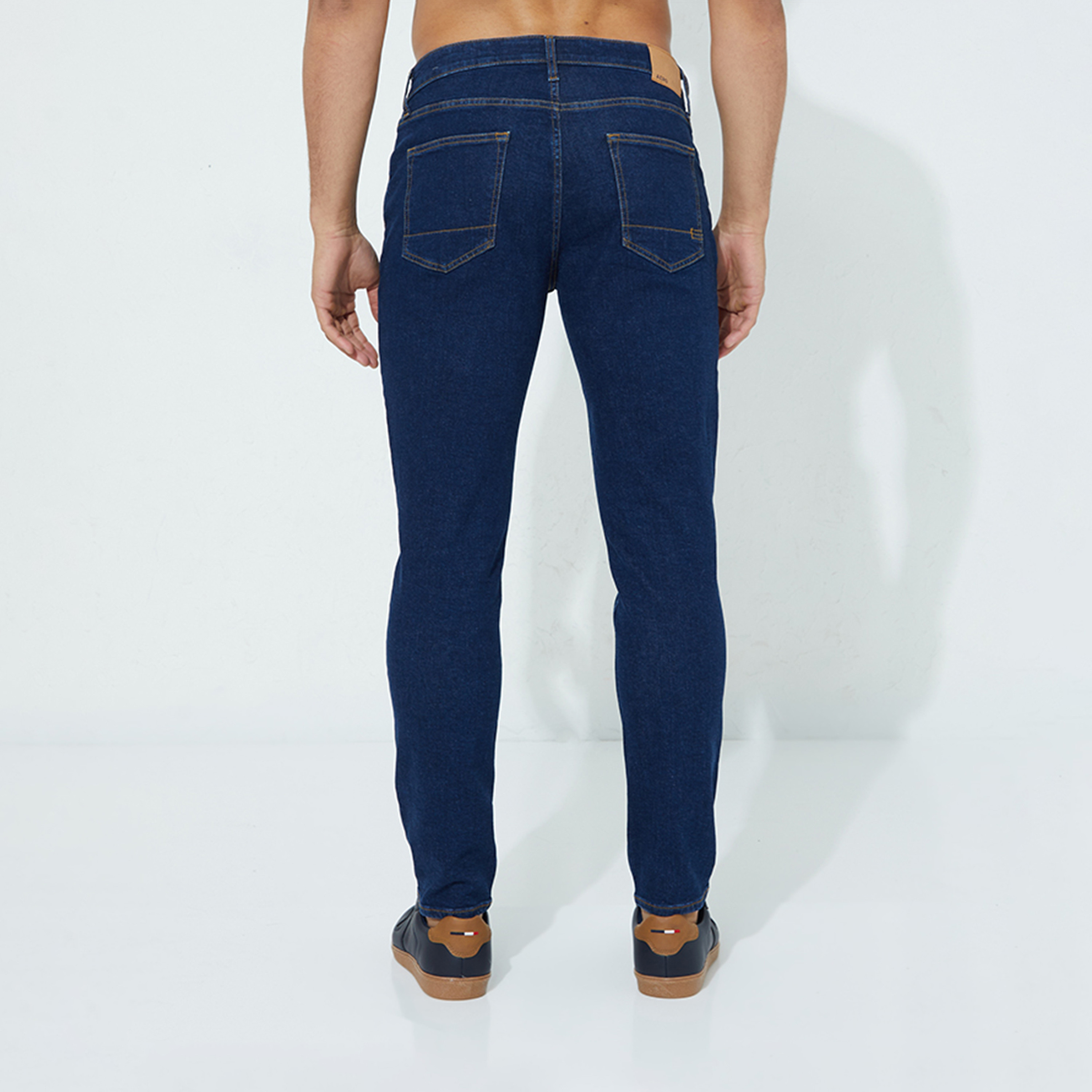 ايروبوستيل- بنطلون جينز رجالي بقصة ضيقة وخصر متوسط ​​وغسيل داكن-men-clothing-bottoms-jeans-image-4