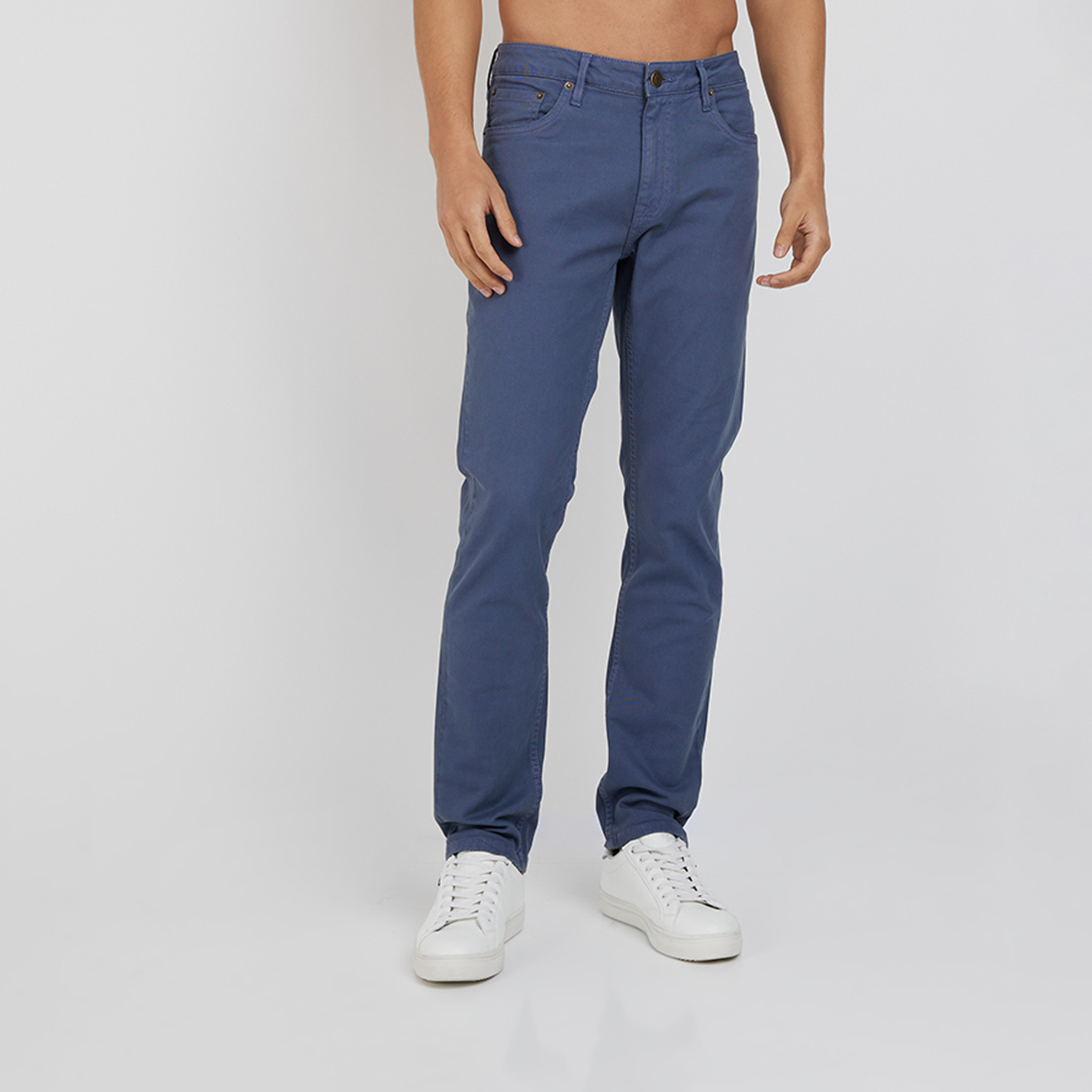 Aeropostale Men's Slim Fit Mid-Rise Solid Wash Jeans-men-clothing-bottoms-jeans-image-1