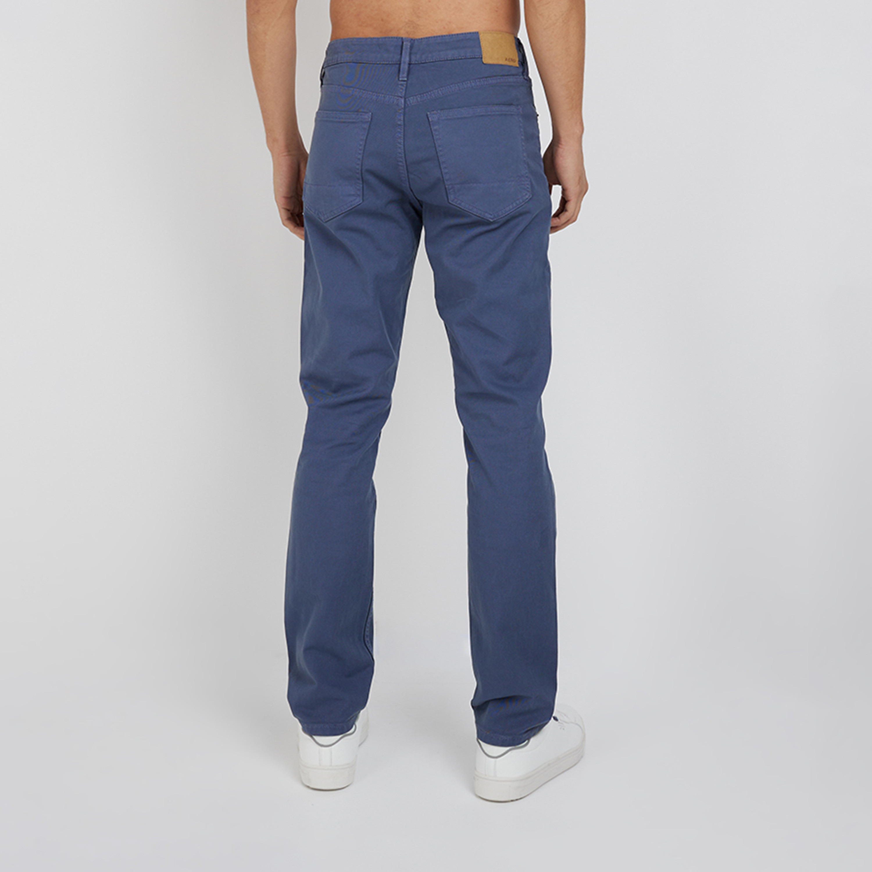 ايروبوستيل- بنطلون جينز رجالي ضيق بخصر متوسط ​​وبلون سادة مغسول-men-clothing-bottoms-jeans-image-4