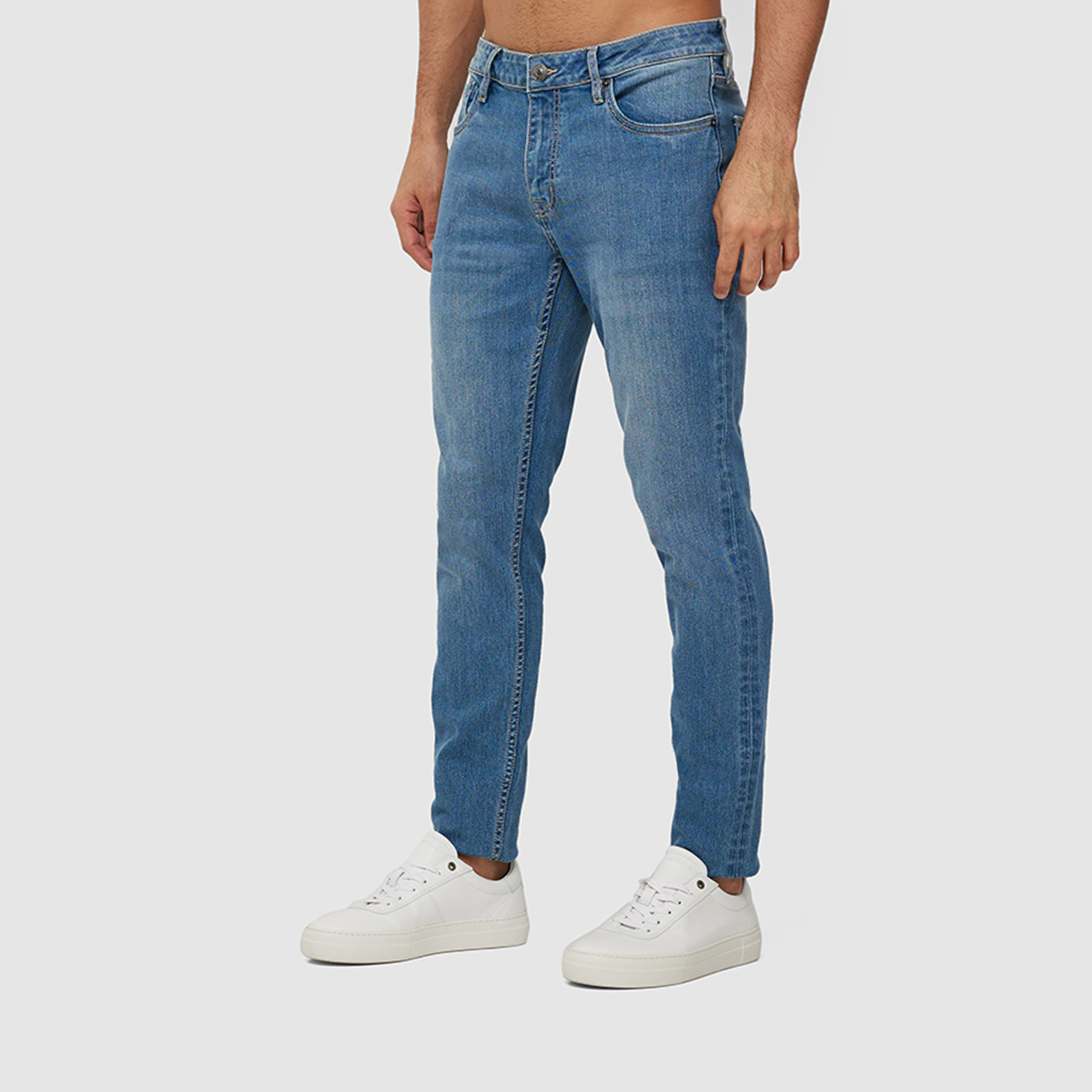 Aeropostale Men's Slim Fit Mid-Rise Light Wash Jeans-men-clothing-bottoms-jeans-image-1