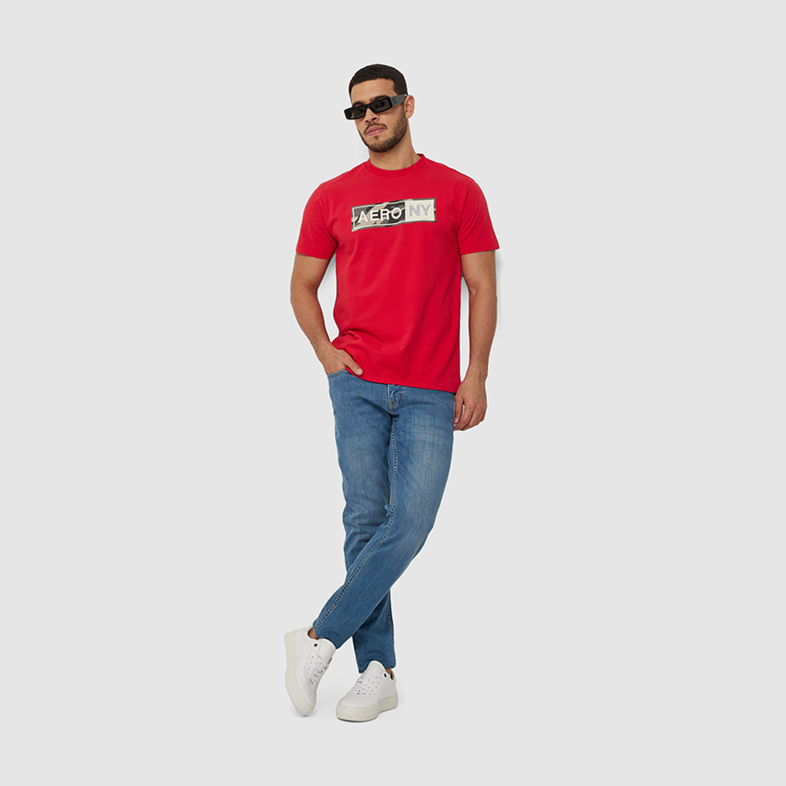 Aeropostale Men's Slim Fit Mid-Rise Light Wash Jeans-men-clothing-bottoms-jeans-image-2