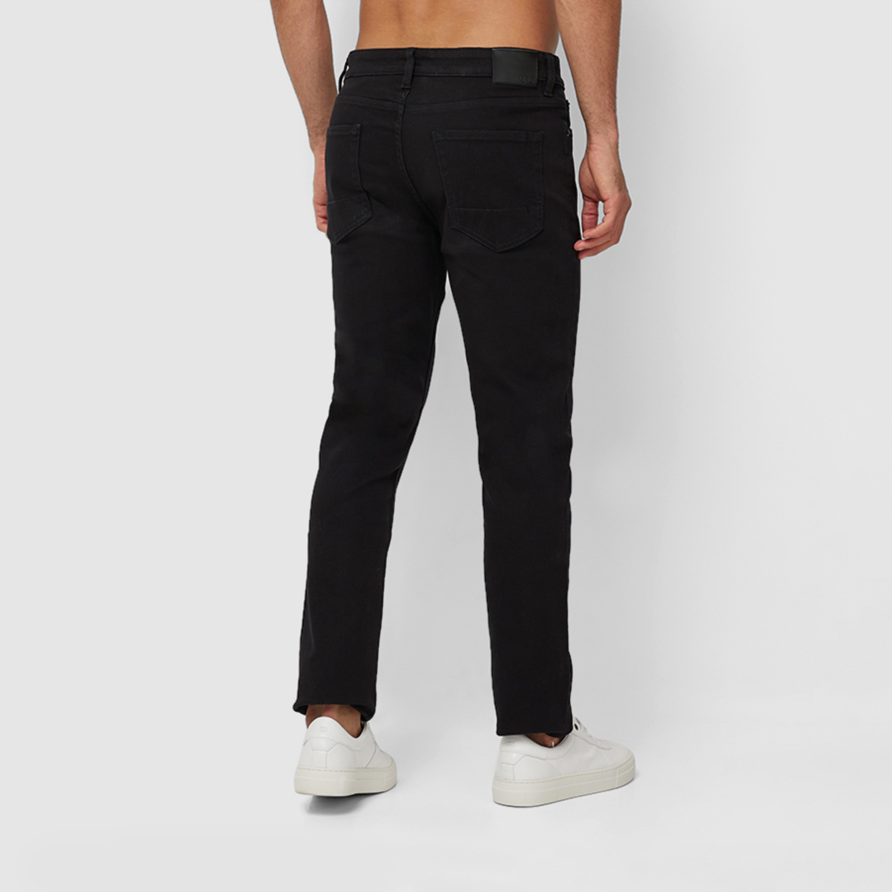 ايروبوستيل- بنطلون جينز رجالي ضيق بخصر متوسط ​​وبلون أسود مغسول-men-clothing-bottoms-jeans-image-4