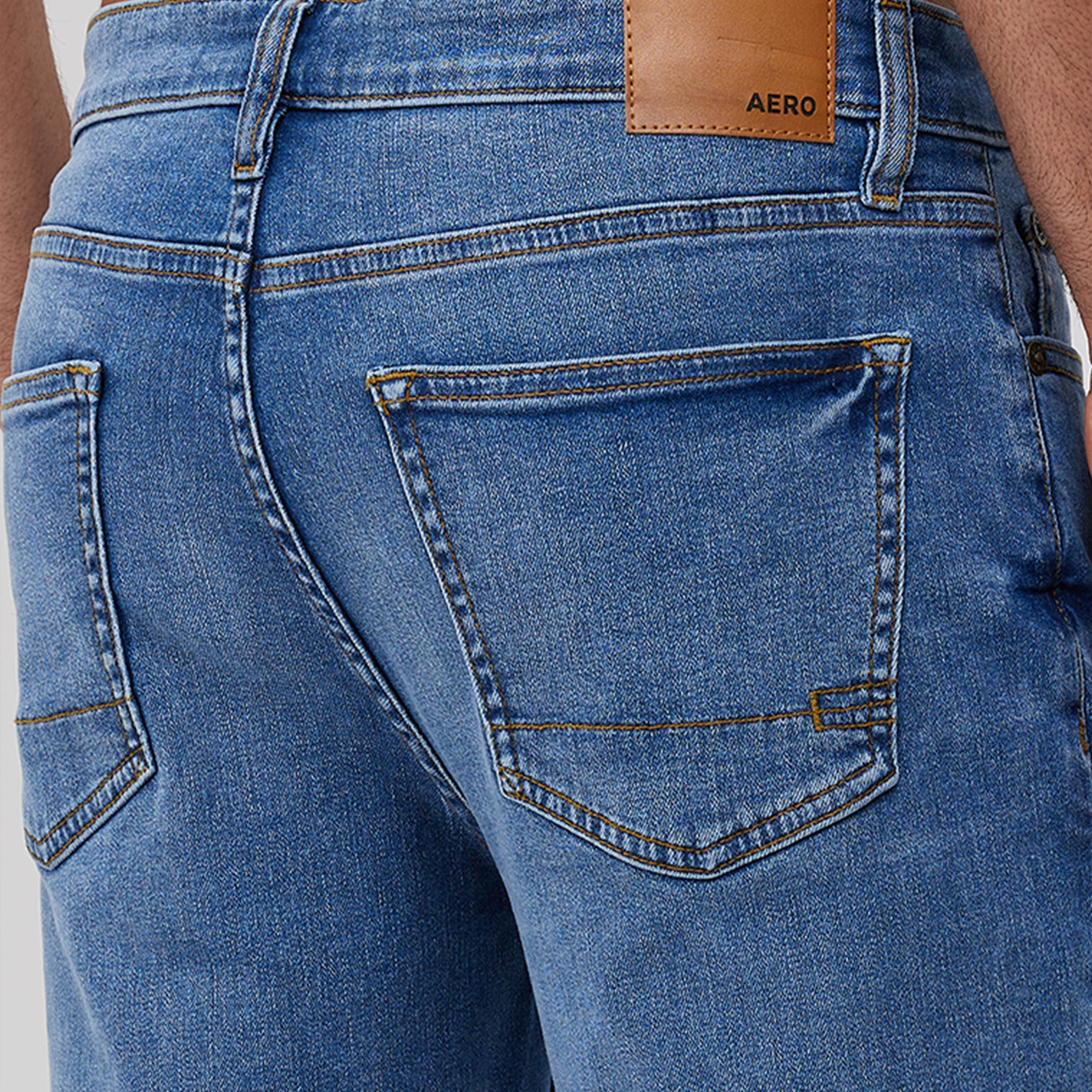 ايروبوستيل- بنطلون جينز رجالي ضيق بخصر متوسط ​​وبلون داكن مغسول-men-clothing-bottoms-jeans-image-7