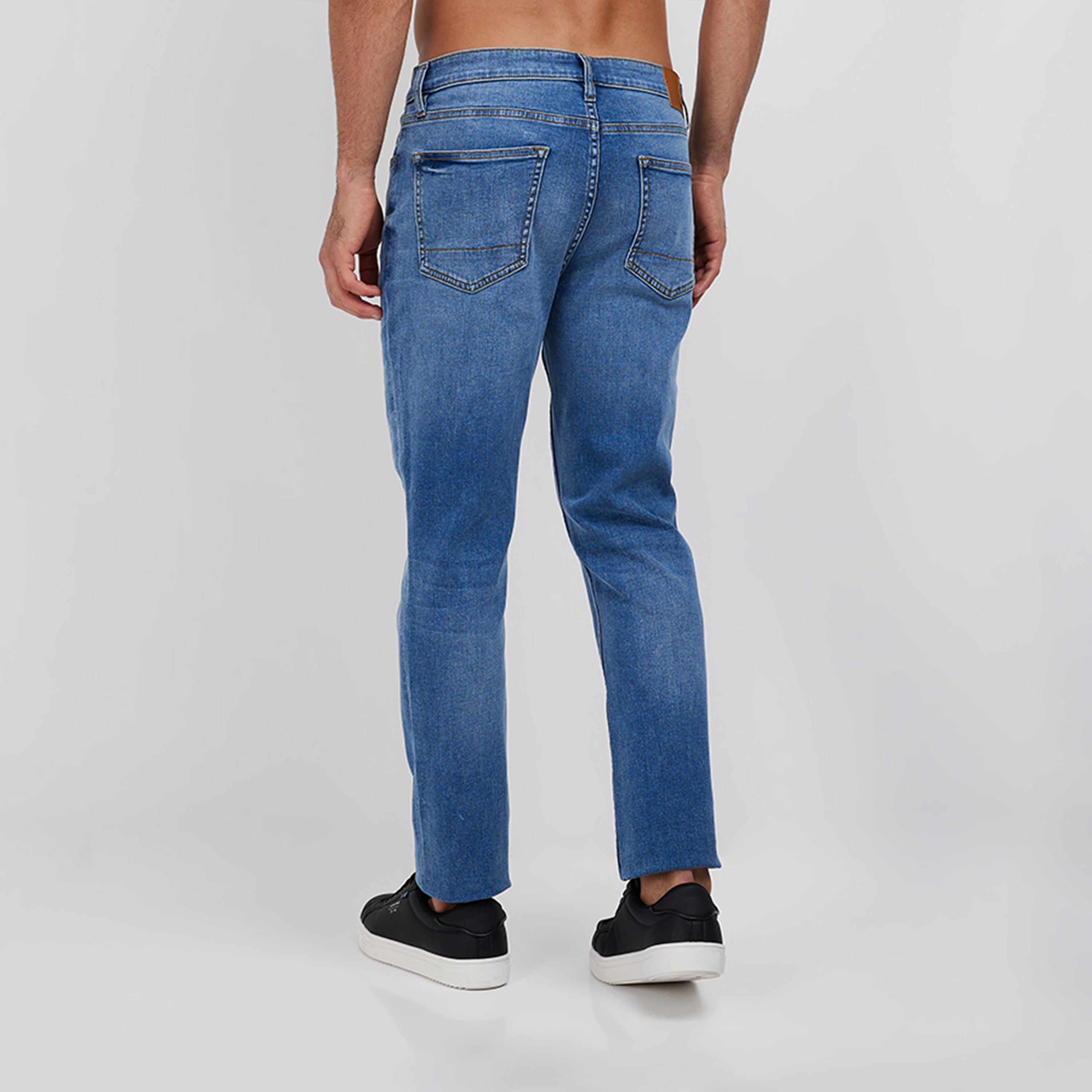 ايروبوستيل- بنطلون جينز رجالي ضيق بخصر متوسط ​​وبلون داكن مغسول-men-clothing-bottoms-jeans-image-8