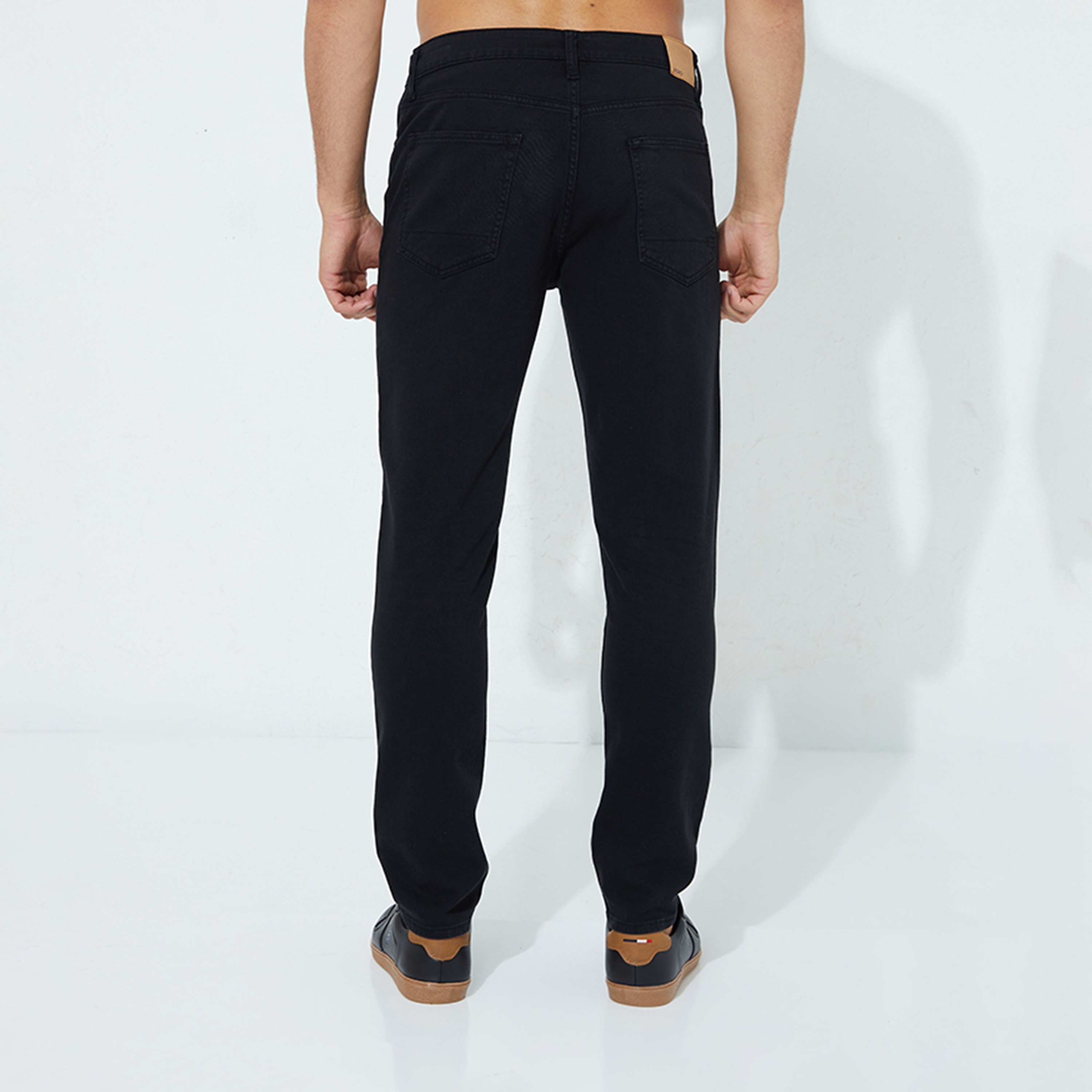 Aeropostale Men's Slim Fit Mid-Rise Black Wash Jeans-men-clothing-bottoms-jeans-image-4