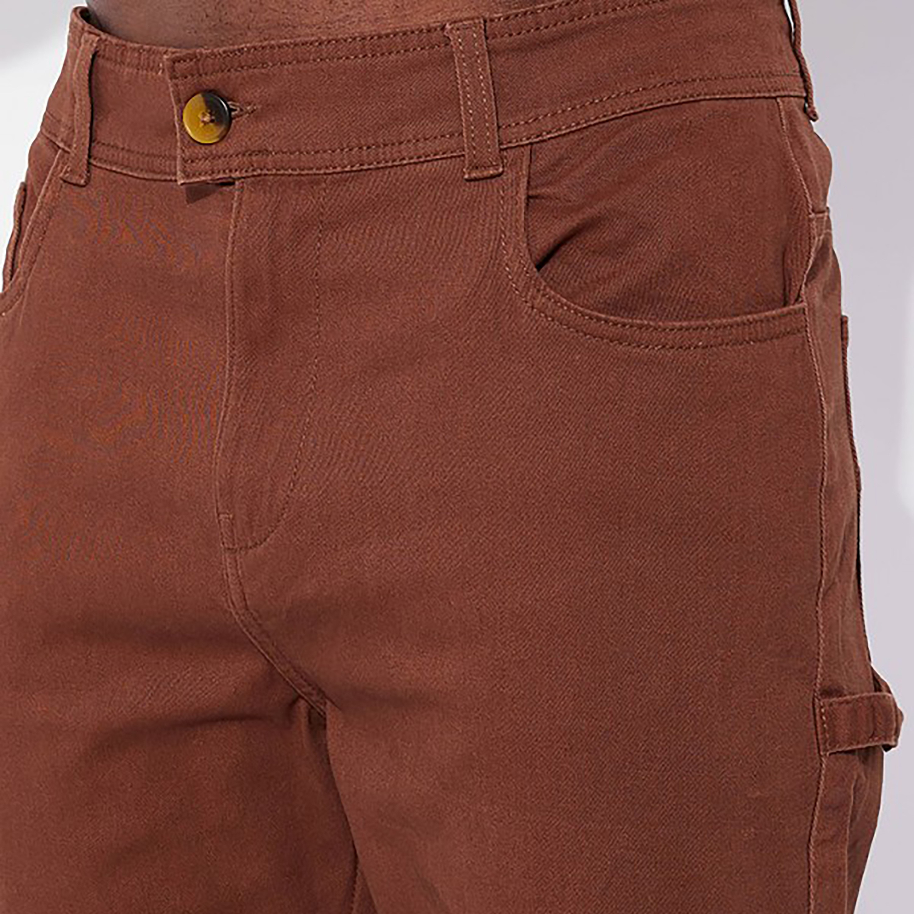 جوغرز عادي متوسط الارتفاع مع زر للإغلاق من ايروبوستال-men-clothing-bottoms-joggers-image-11