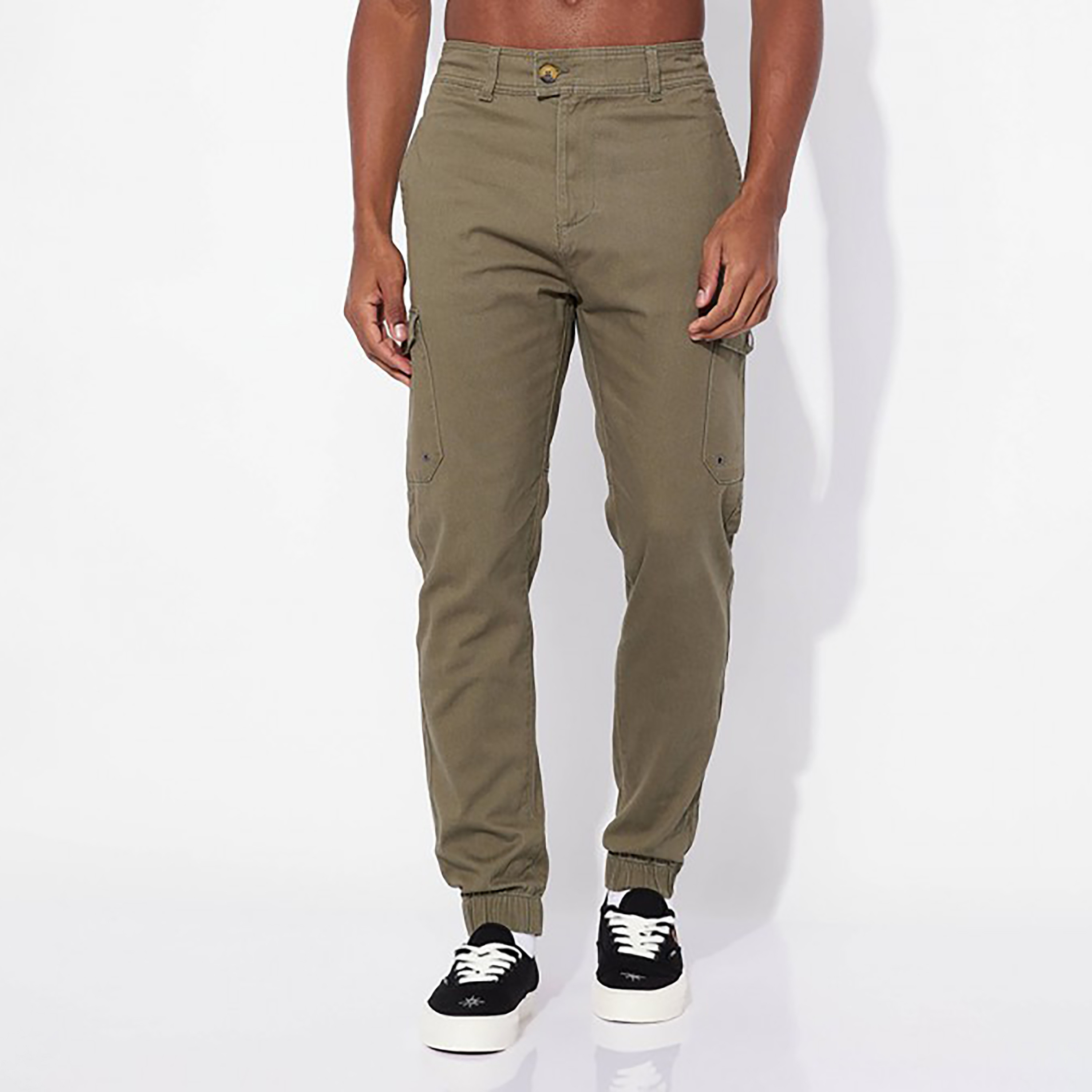 كارعو جوغر من ايروبوستال سادة ذو متوسط الارتفاع-men-clothing-bottoms-joggers-image-1