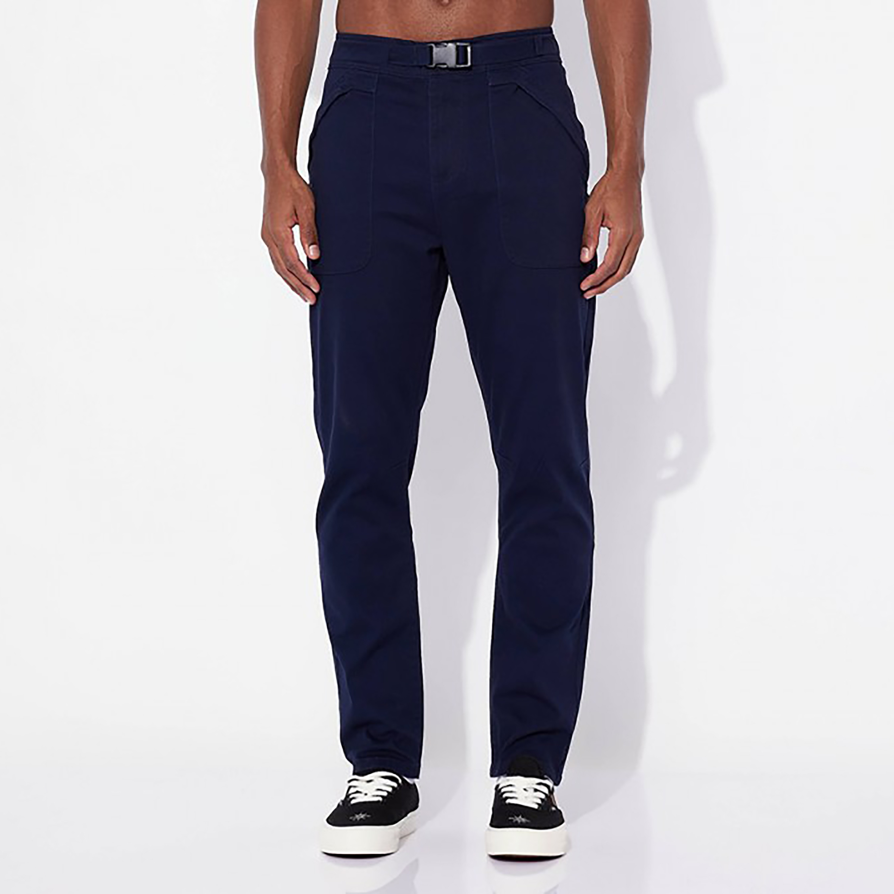 Aeropostale Plain Mid-Rise Pants with Button Closure-men-clothing-bottoms-trousersandchinos-trousers-image-1