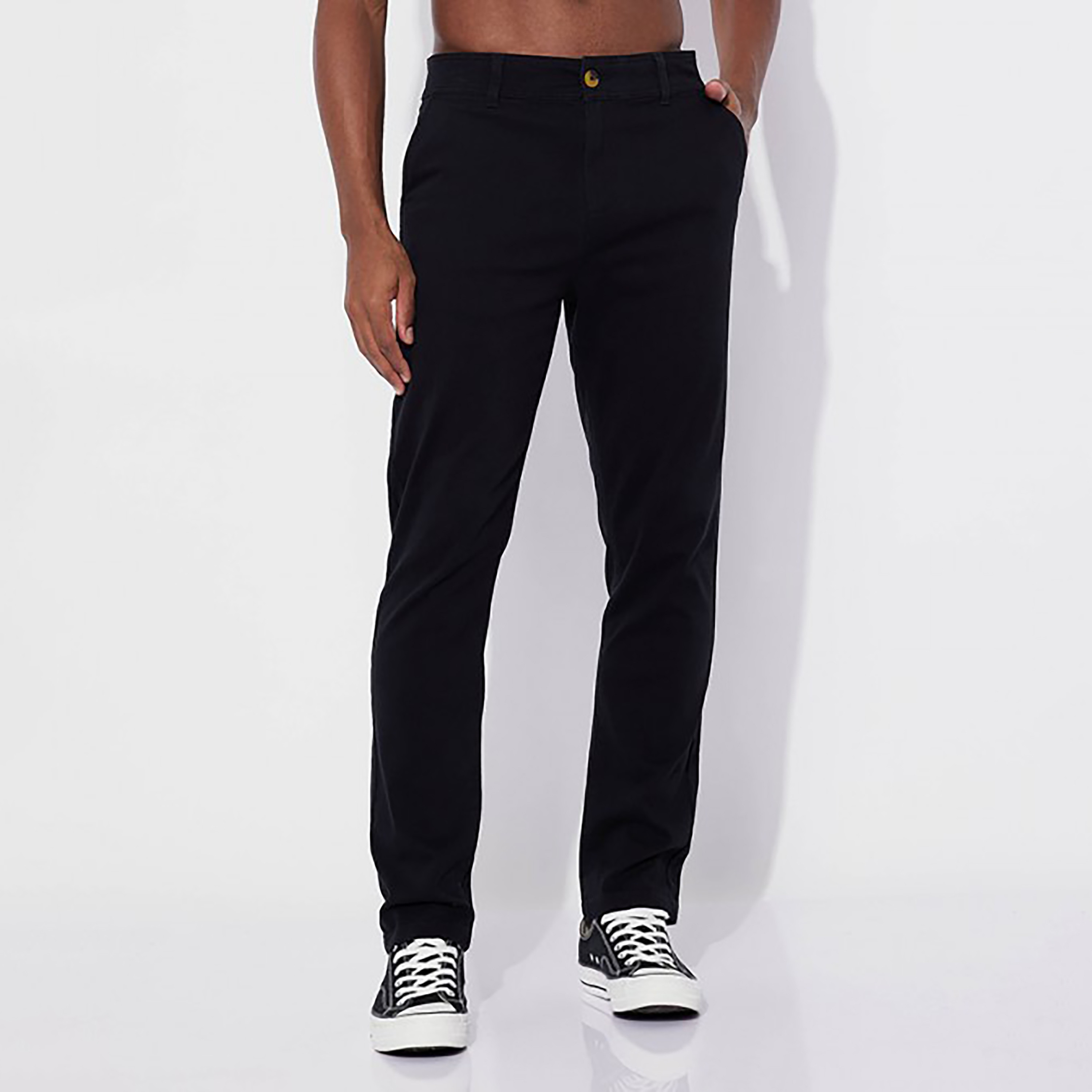 Aeropostale Plain Mid-Rise Chinos Pants with Button Closure-men-clothing-bottoms-trousersandchinos-trousers-image-1