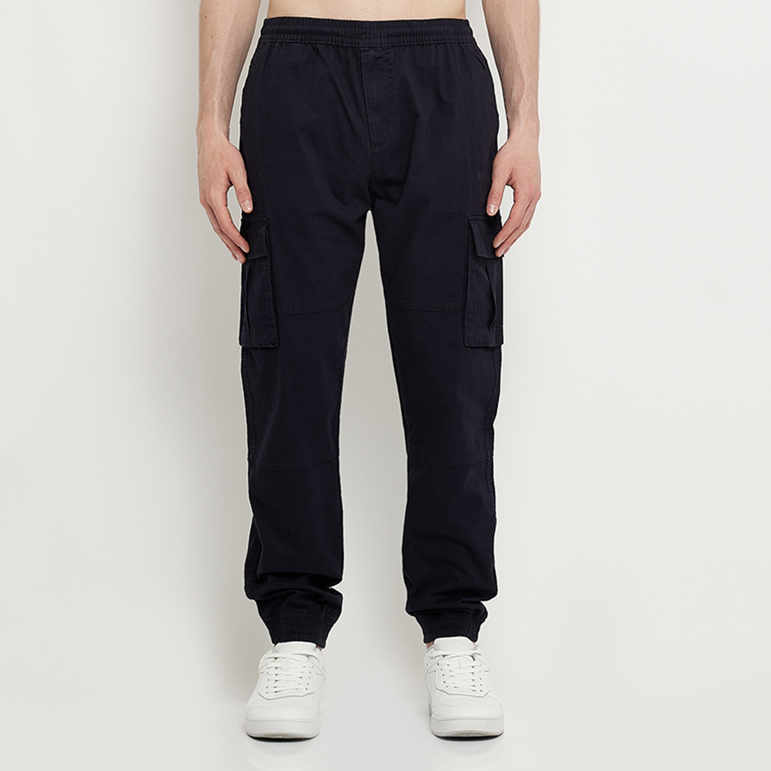بنطال رياضي مطاطي متوسط الارتفاع للرجال من أيروبوستال-men-clothing-bottoms-joggers-image-5