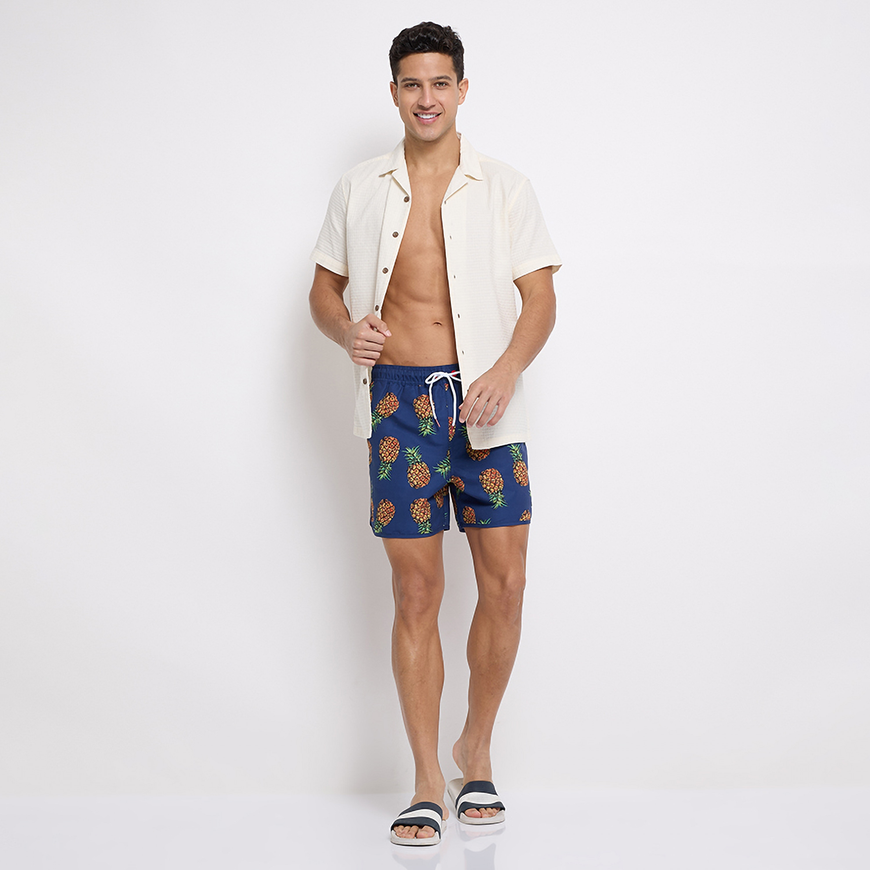 Aeropostale Printed Low Rise Drawstring Swim Shorts-men-clothing-bottoms-shorts-image-2