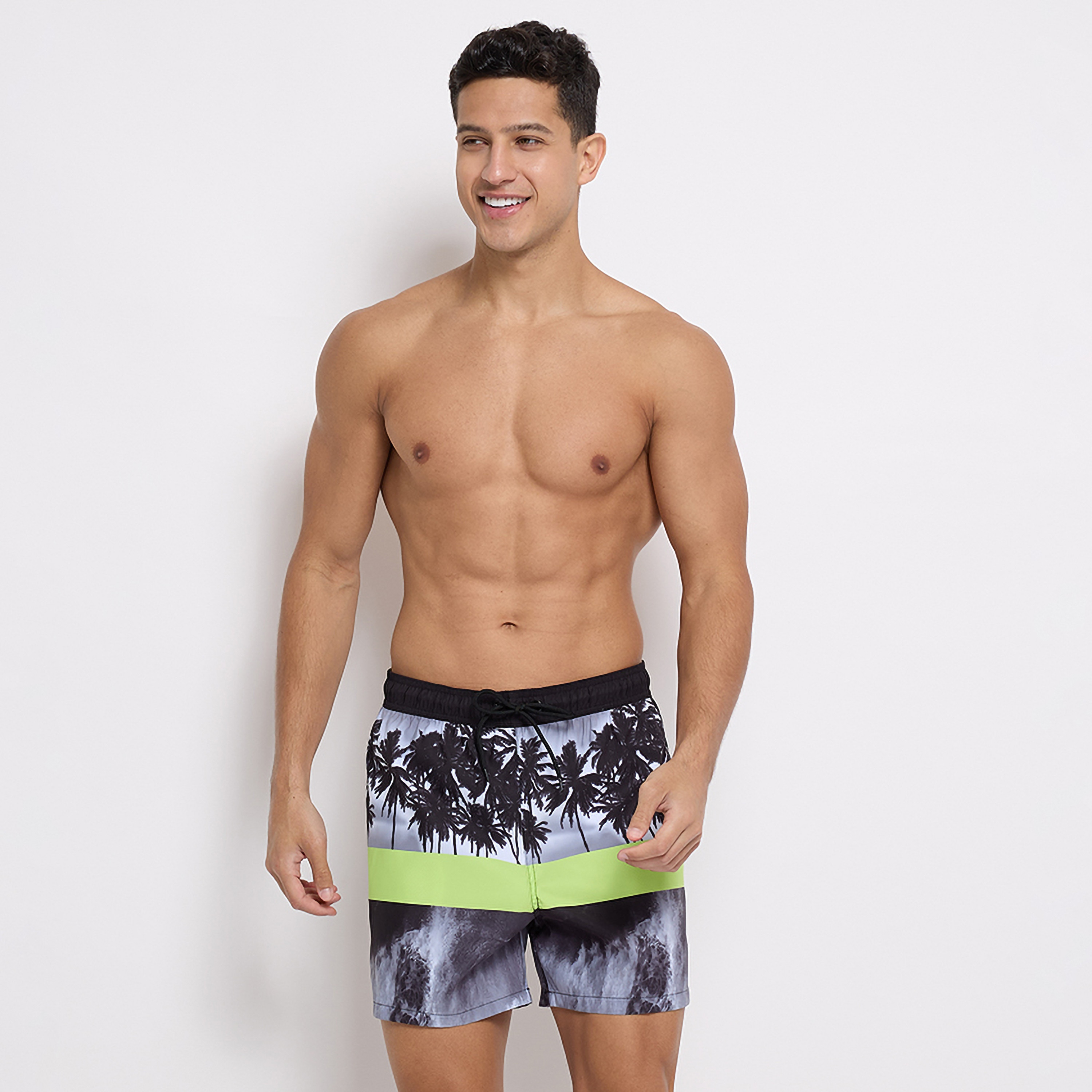 Aeropostale Printed Low Rise Drawstring Swim Shorts-men-clothing-bottoms-shorts-image-1