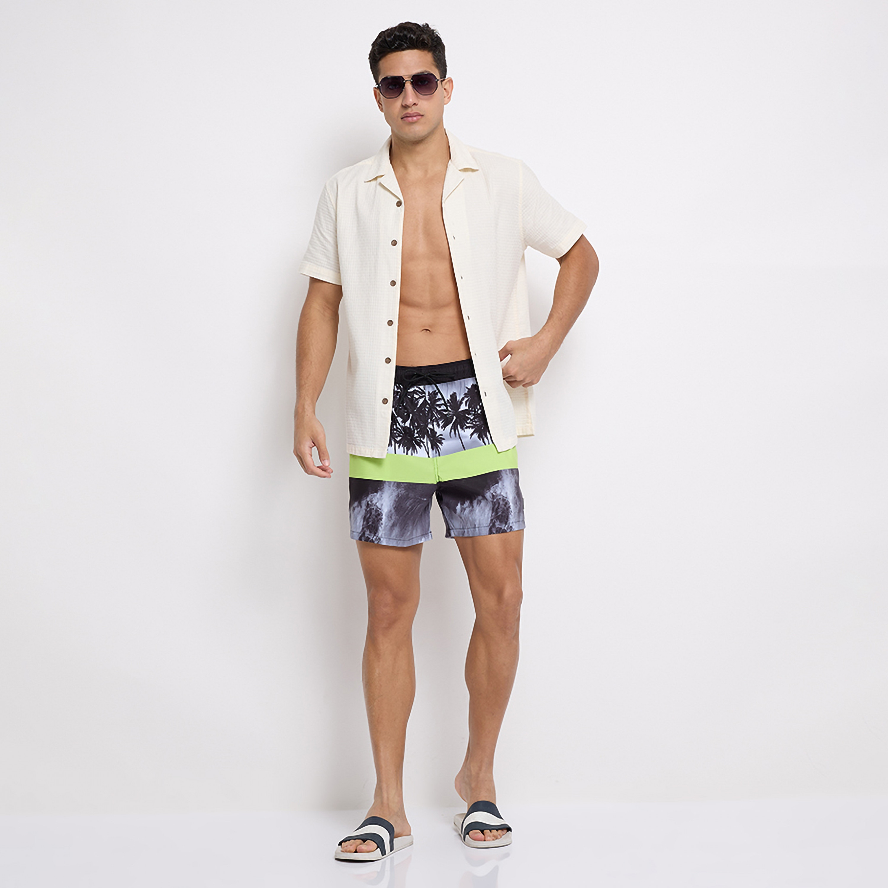 Aeropostale Printed Low Rise Drawstring Swim Shorts-men-clothing-bottoms-shorts-image-2