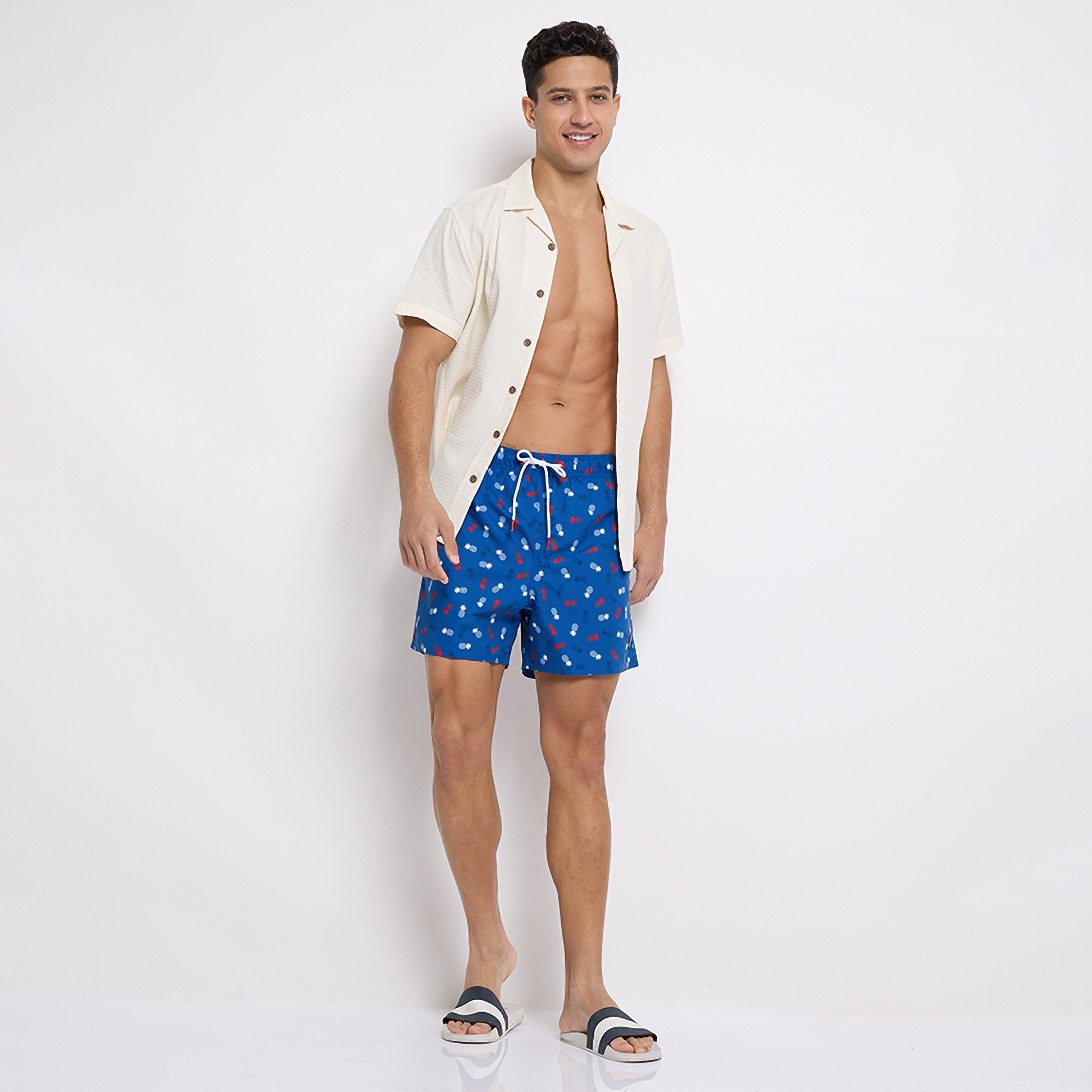 Aeropostale Printed Low Rise Drawstring Swim Shorts-men-clothing-bottoms-shorts-image-2