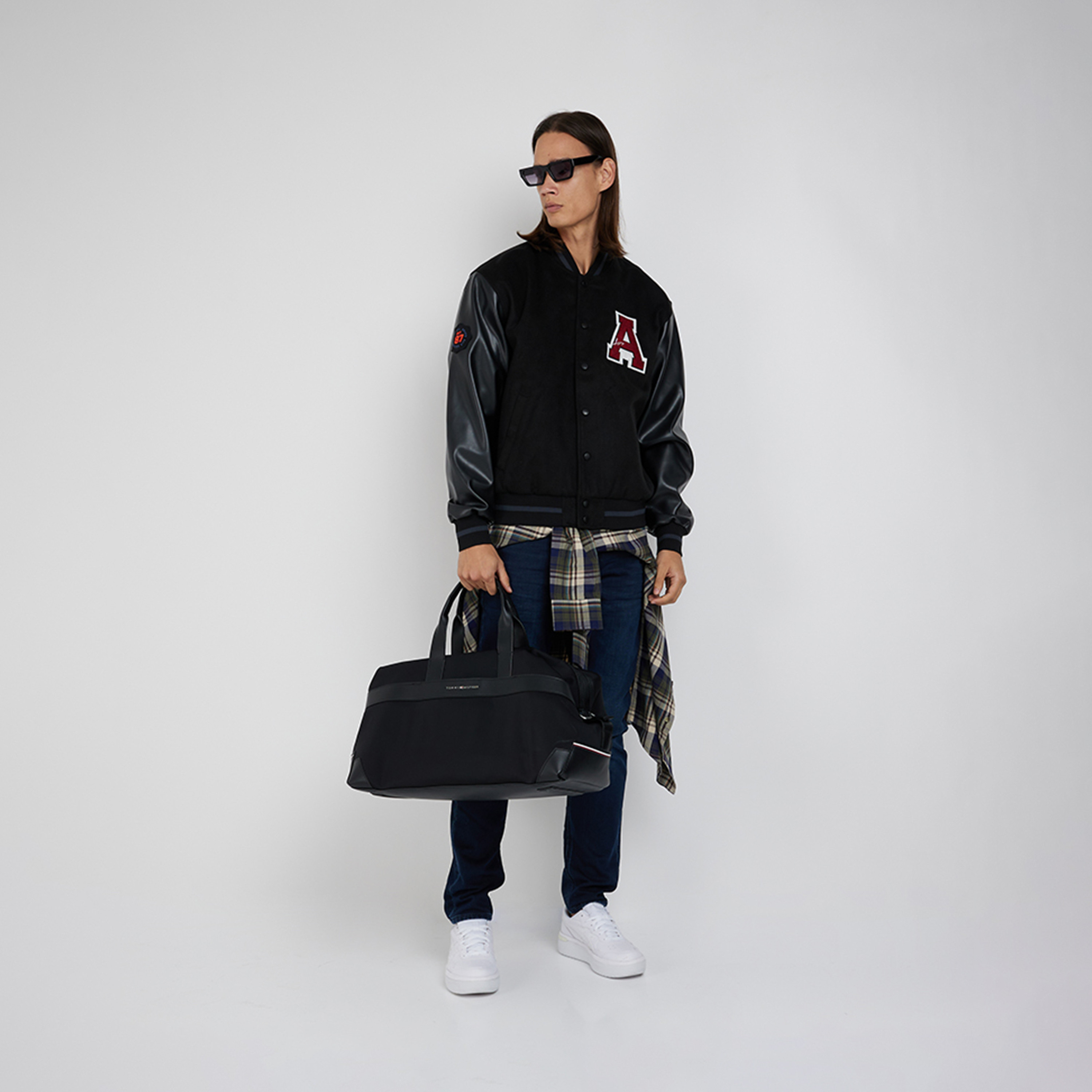 Aeropostale Men's Logo Long Sleeves Collared Varsity Jacket-men-clothing-jacketsandblazers-jackets-image-2