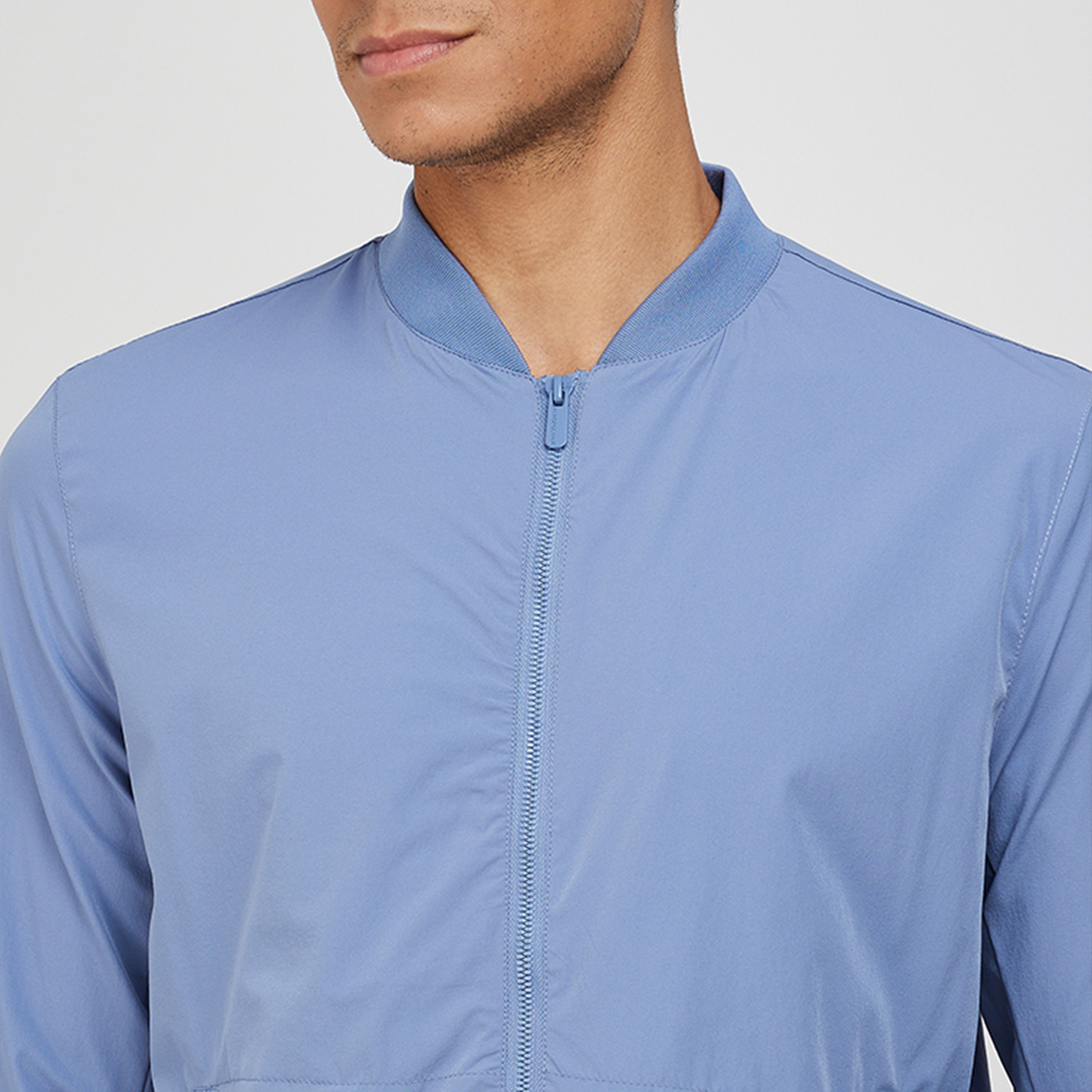 ايروبوستيل- جاكيت بومبر سادة بأكمام طويلة للرجال-men-clothing-jacketsandblazers-jackets-image-7
