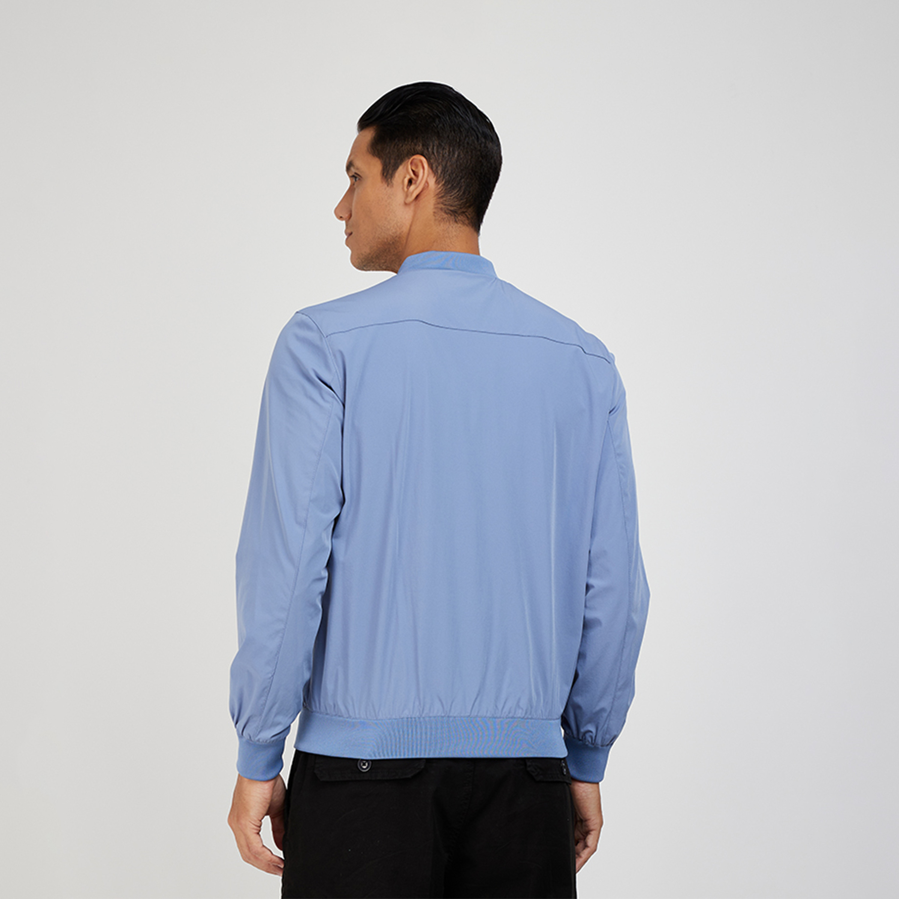 ايروبوستيل- جاكيت بومبر سادة بأكمام طويلة للرجال-men-clothing-jacketsandblazers-jackets-image-8