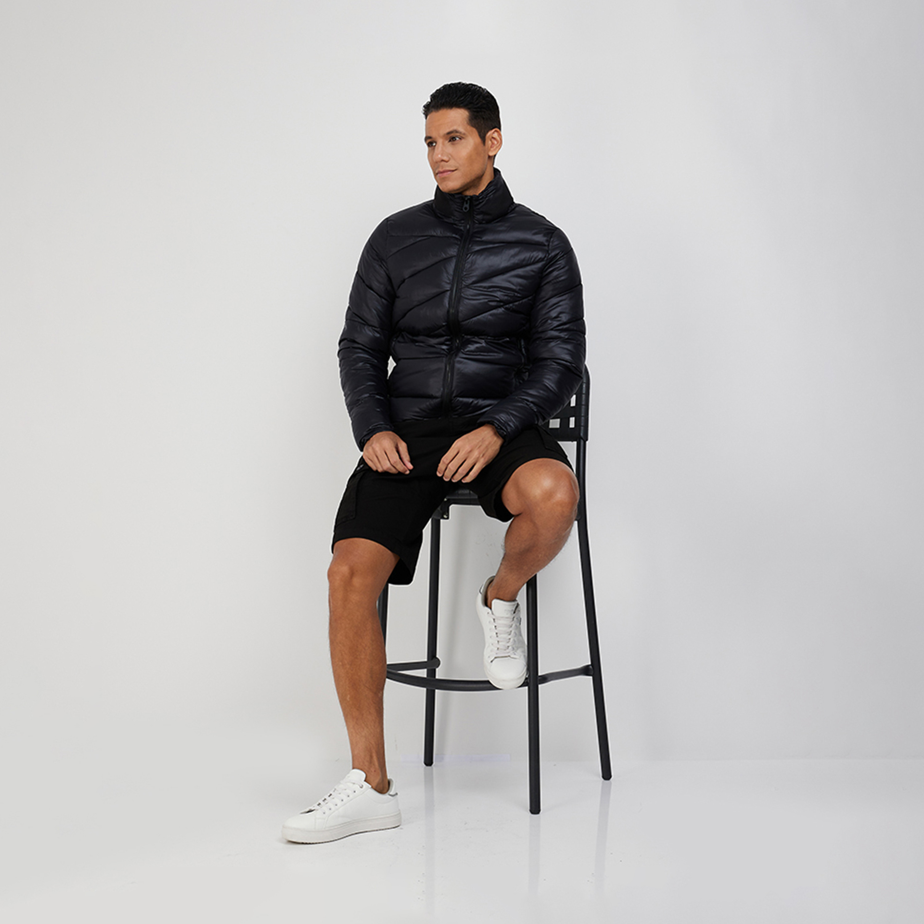 Aeropostale Men's Solid High Neck Quilted Long Sleeve Puffer Jacket-men-clothing-jacketsandblazers-jackets-image-2