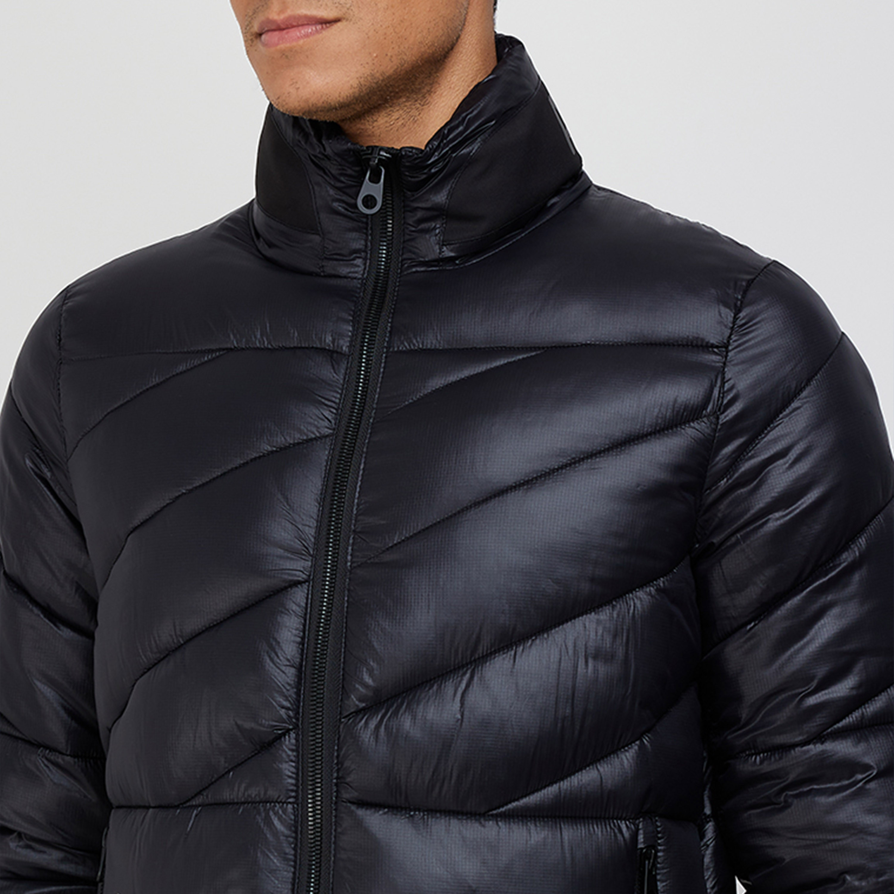 Aeropostale Men's Solid High Neck Quilted Long Sleeve Puffer Jacket-men-clothing-jacketsandblazers-jackets-image-3