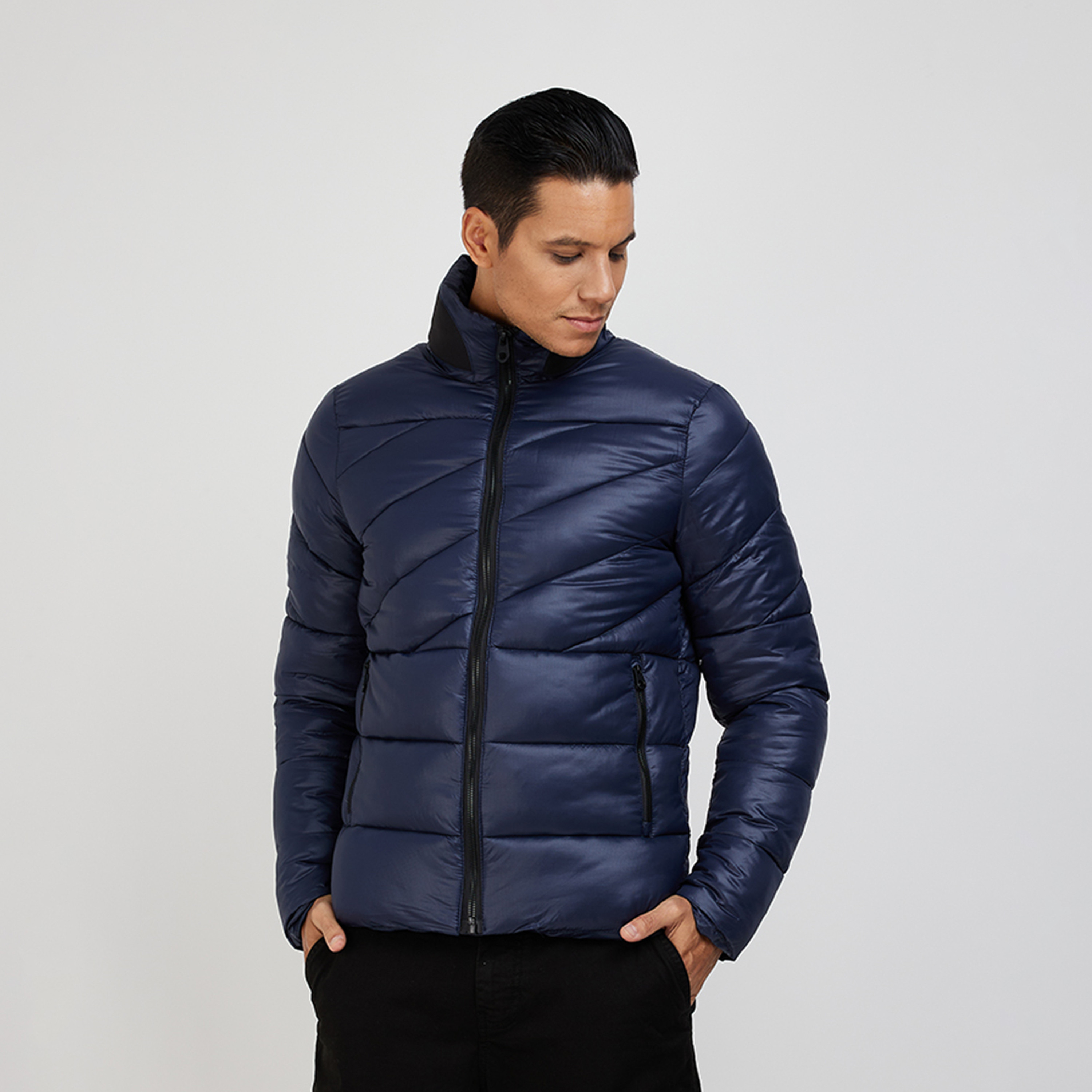Aeropostale Men's Solid High Neck Quilted Long Sleeve Puffer Jacket-men-clothing-jacketsandblazers-jackets-image-5