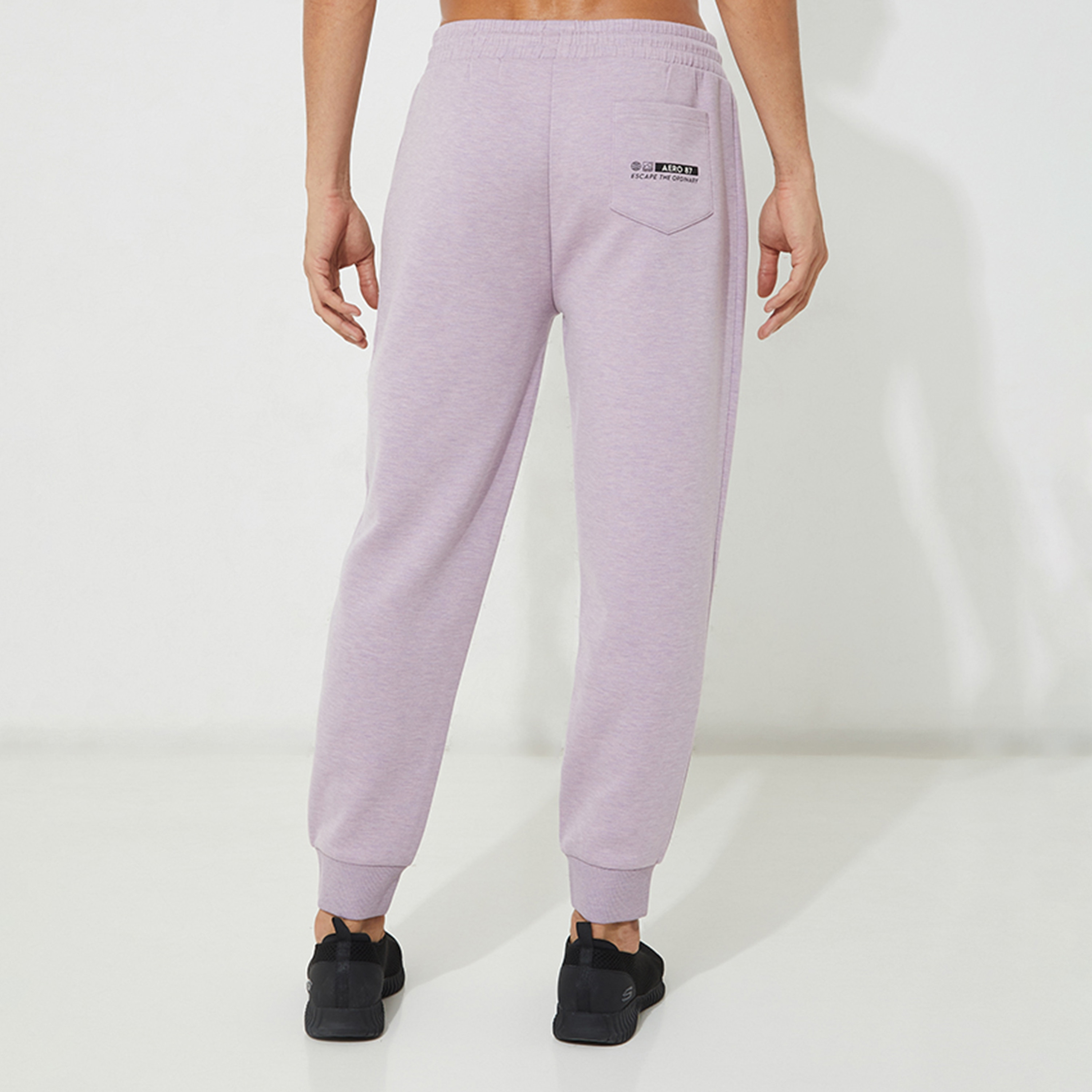 Aeropostale Plain Low-Rise Drawstring Men's Joggers-men-clothing-bottoms-joggers-image-4