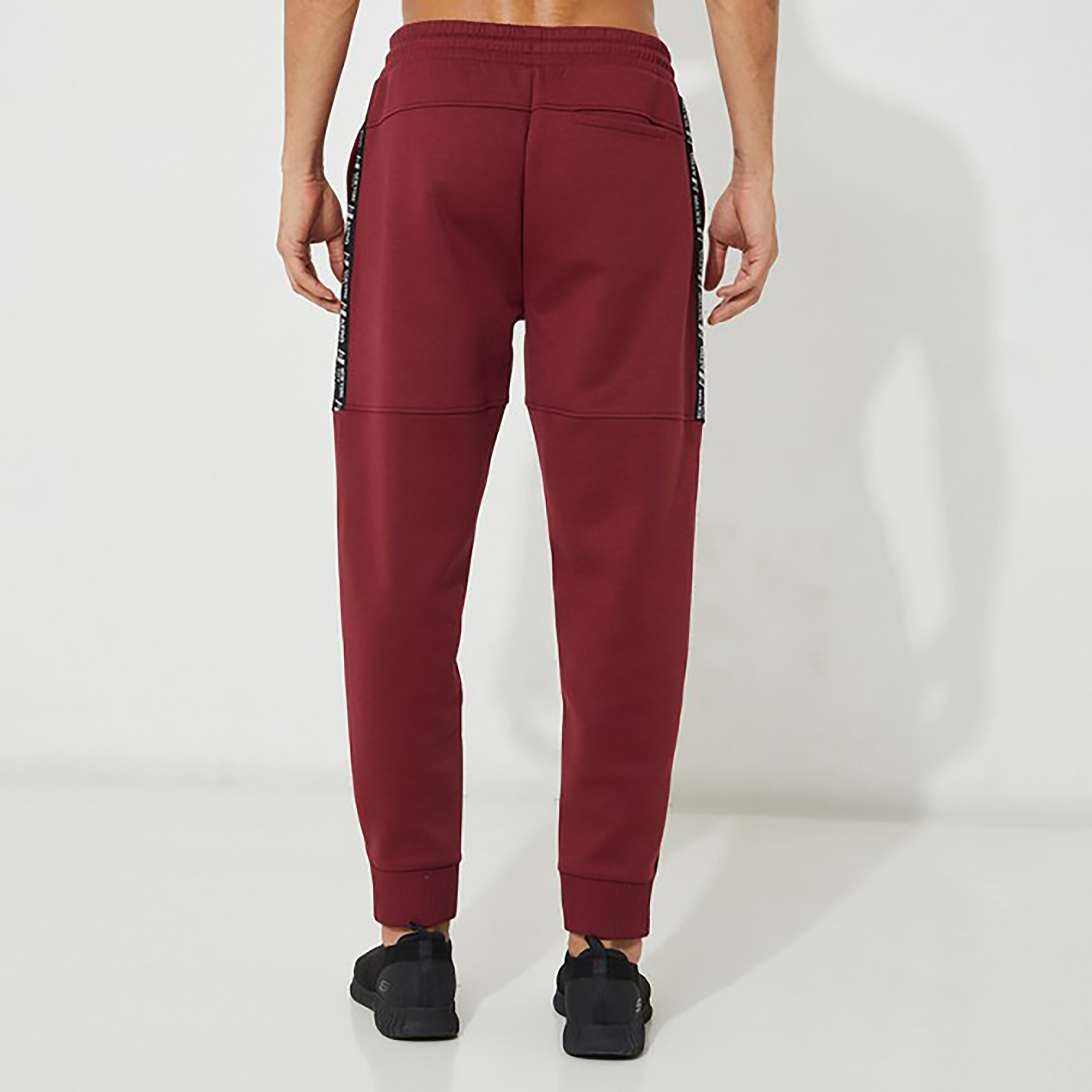 Aeropostale Plain Mid-Rise Drawstring Joggers-men-clothing-bottoms-joggers-image-4