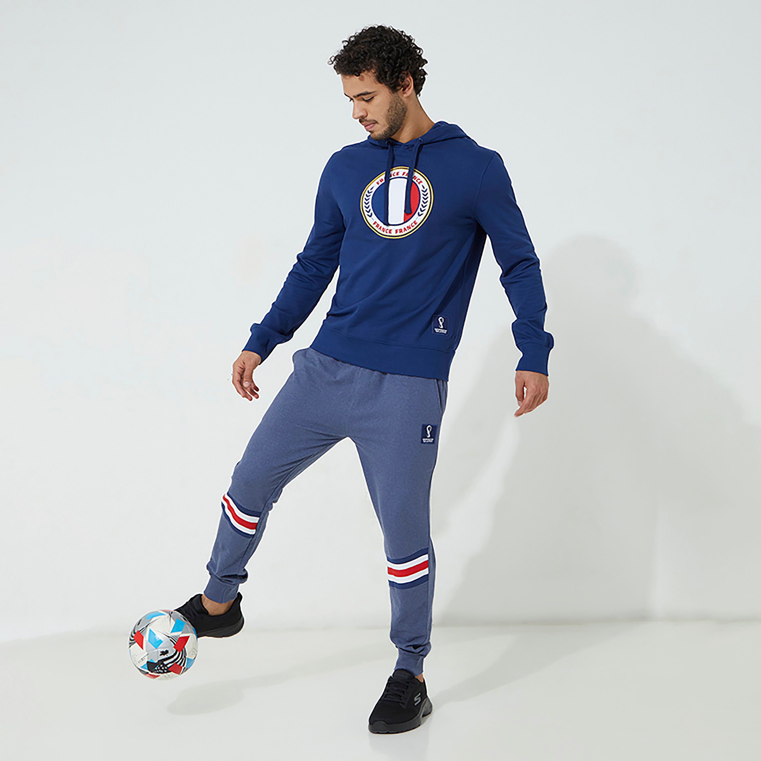 Aeropostale Men Blue Printed Joggers with Slant Pockets-sports-men-clothing-bottoms-image-4